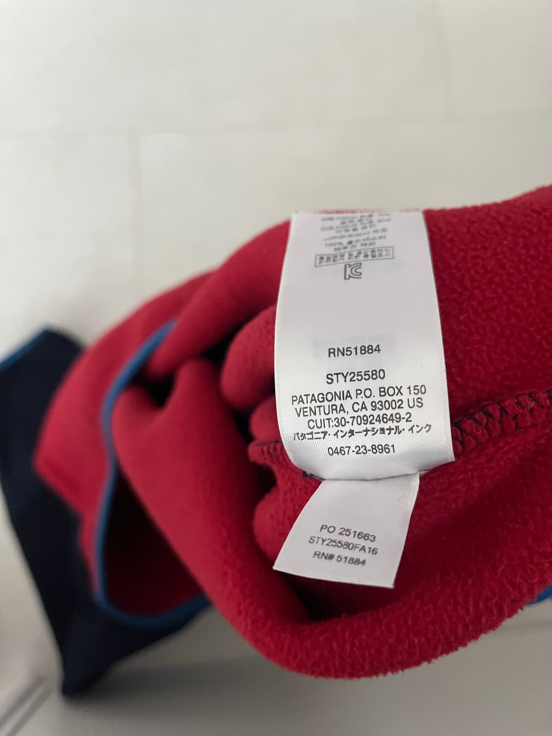 파타고니아 신칠라 네이비레드 L 상품이미지4