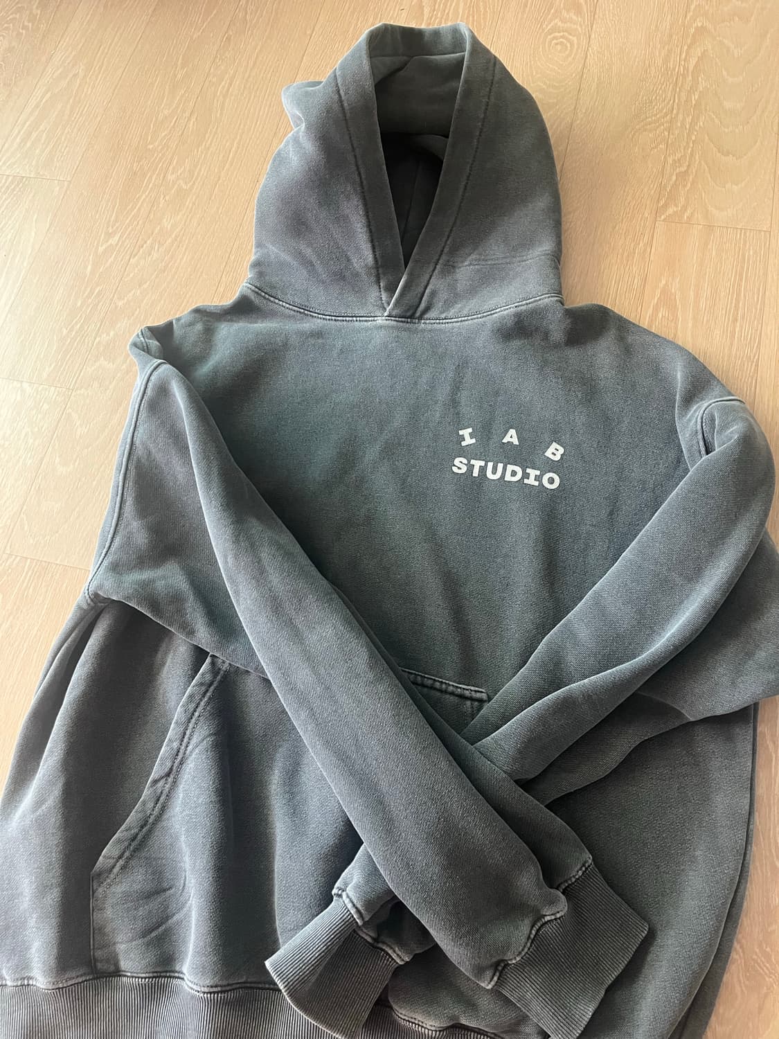IAB STUDIO 피그먼트 후드티 L 상품이미지1