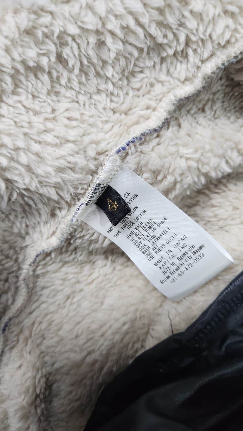 캐피탈 애슐랜드 스트라이프 앤 본 플리스 집 블루종 퍼플 상품이미지3