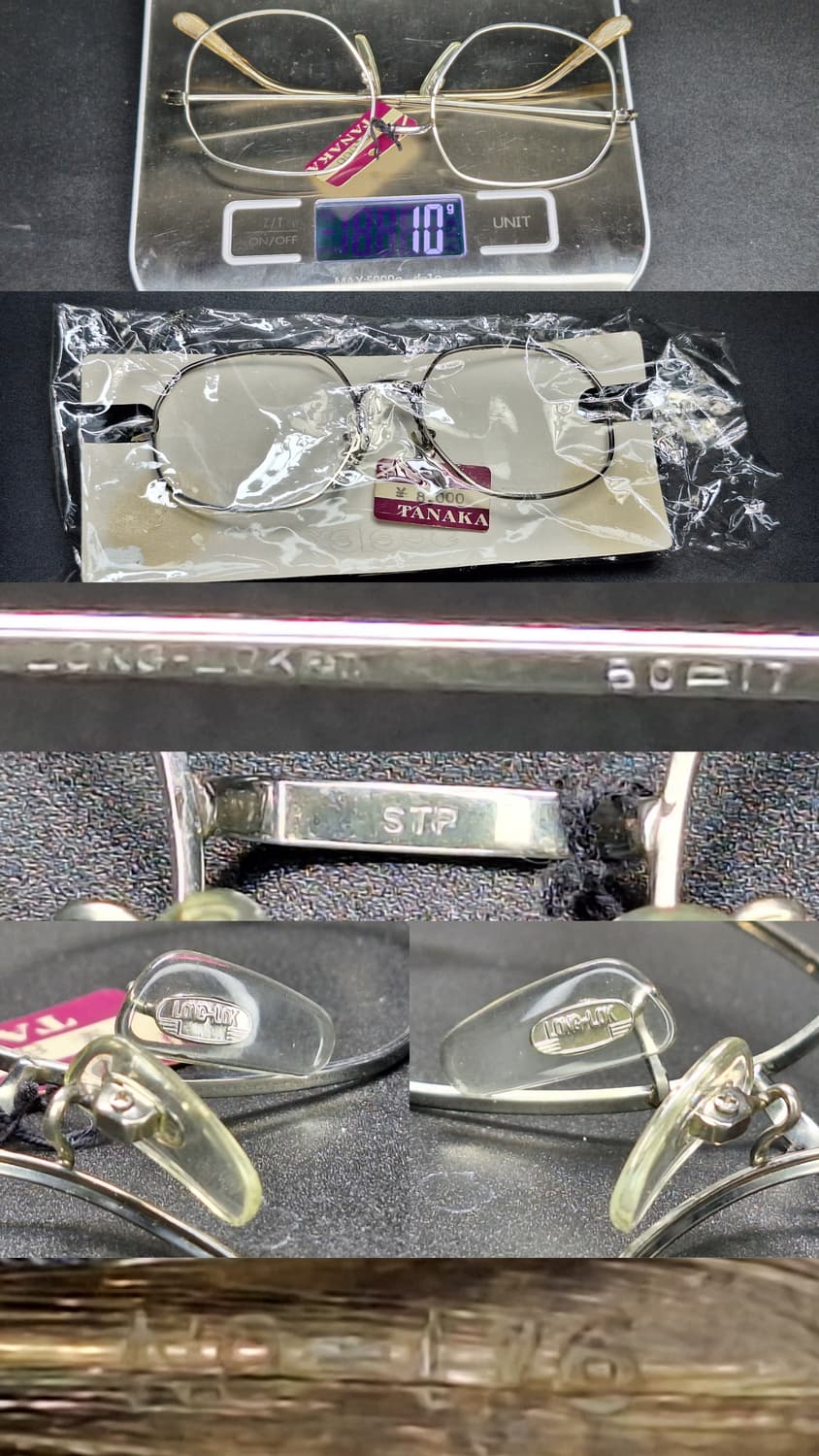 90s 일본제 빈티지 데드스톡 미사용/50mm 안경테 Long-Lok 상품이미지7