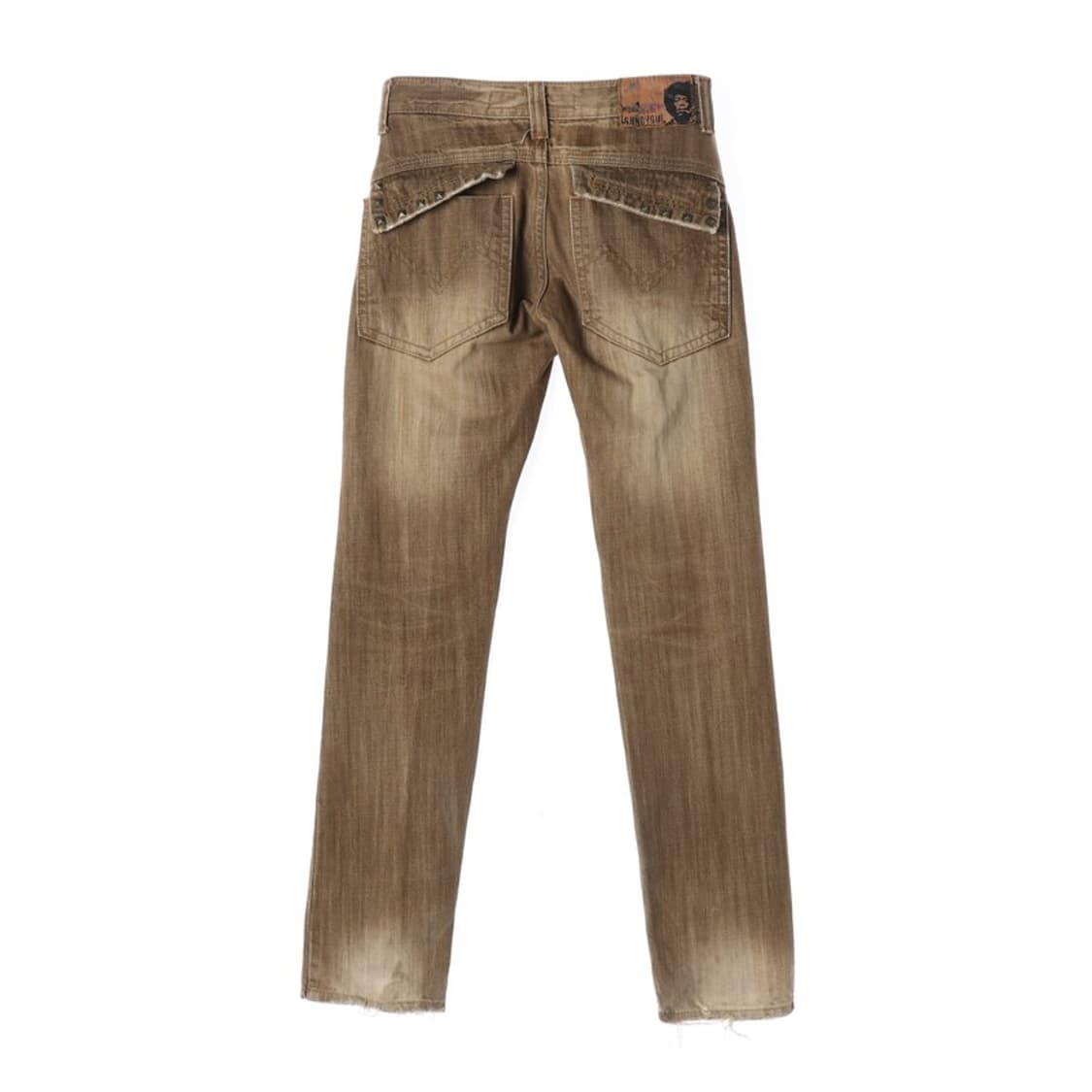반디불진스 브라운 샌드워싱 Y2K 데님 팬 28 상품이미지2