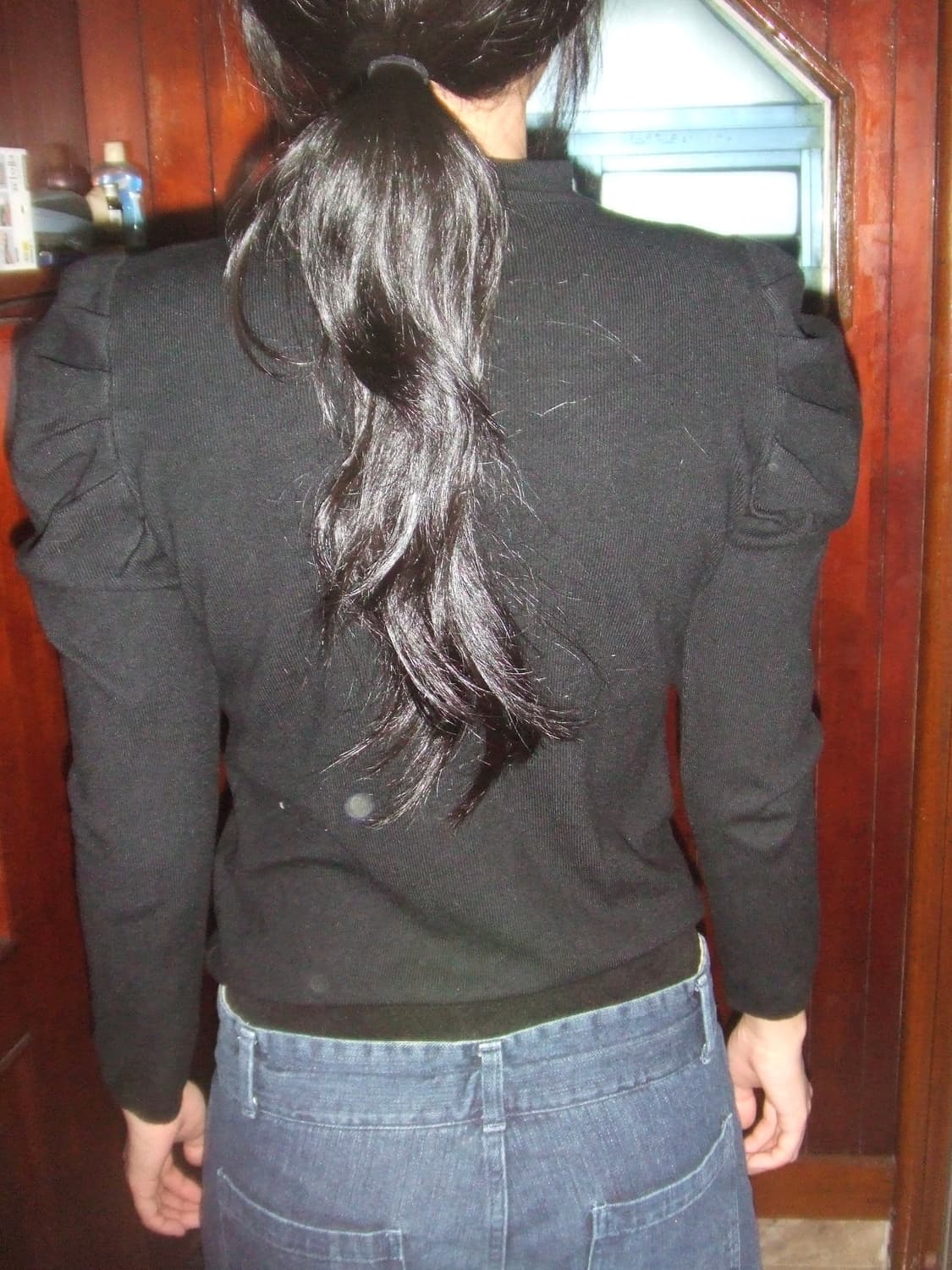 Vintage Black Frill Knit  상품이미지1
