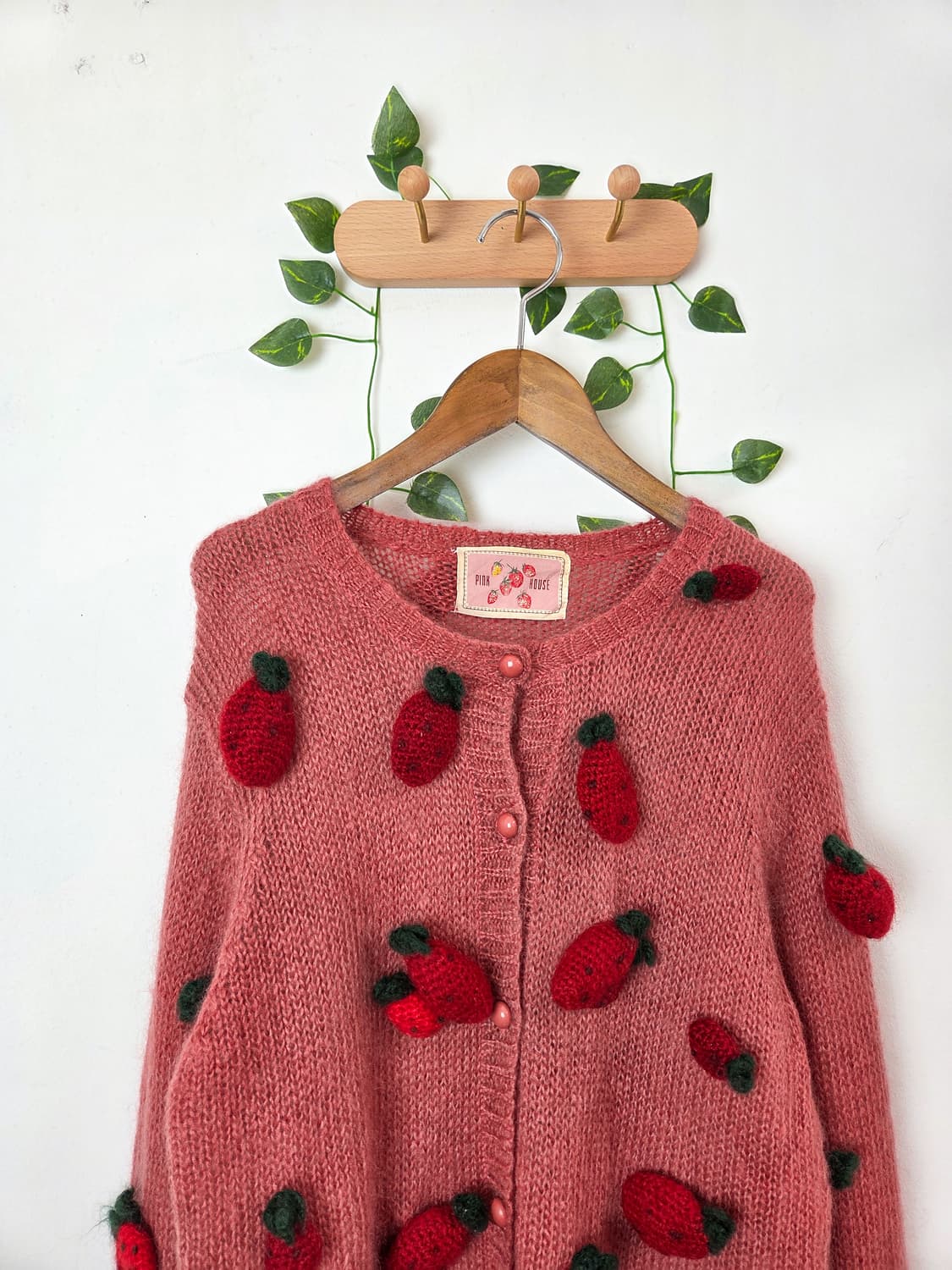 PINK HOUSE 딸기 가득 가디건 상품이미지2