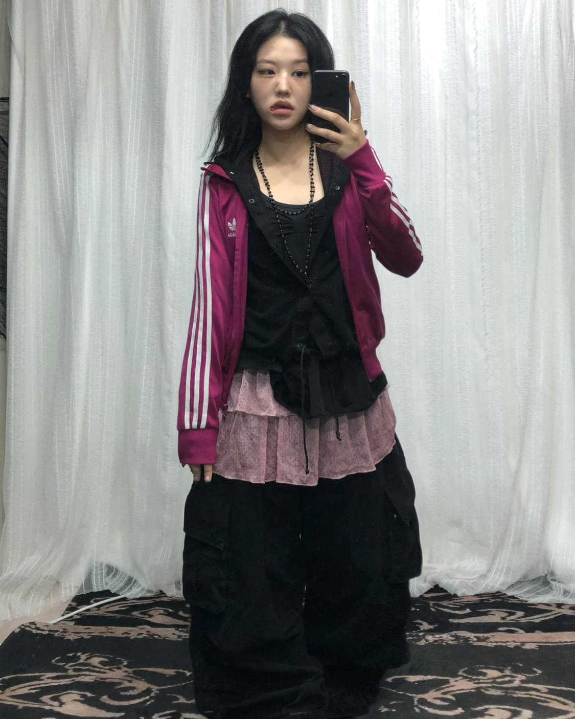  아디다스 딥 핑크 트랙 져지 세트 상품이미지1