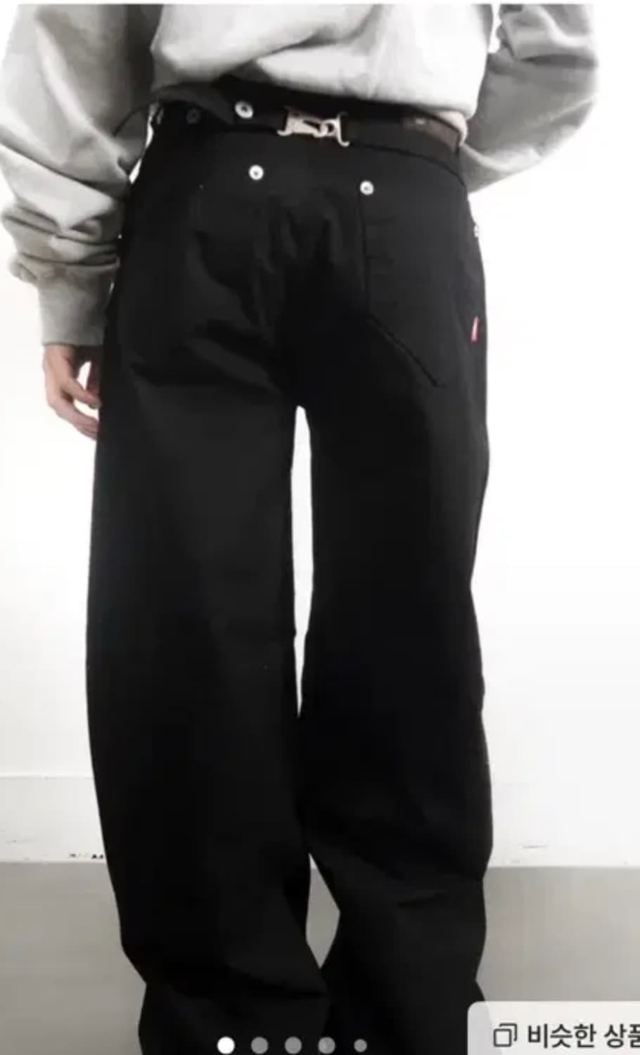 아브 로우와이드 팬츠 m 상품이미지2