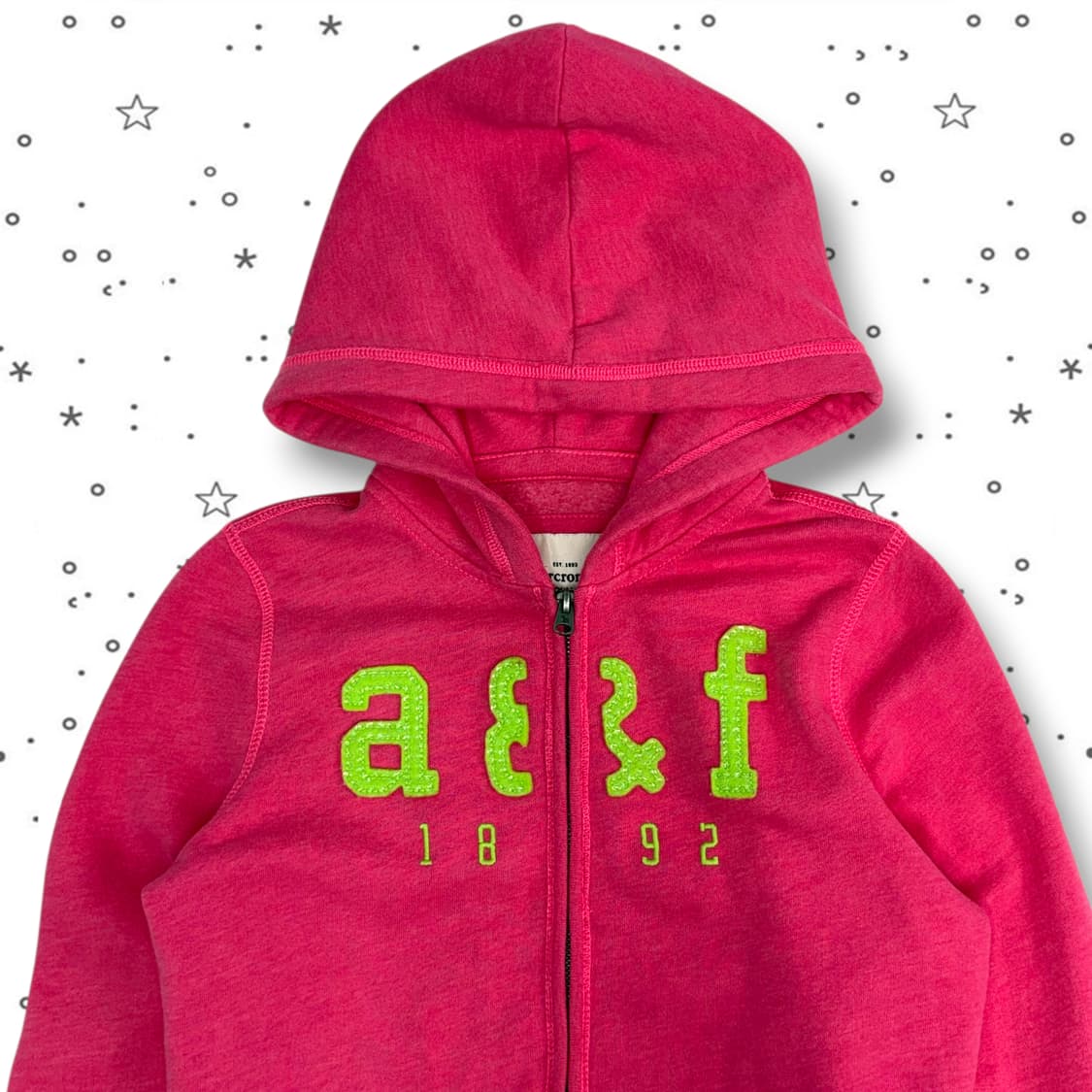 XL Abercrombie 아베크롬비 스팽글 핫핑크 후드집업 상품이미지4