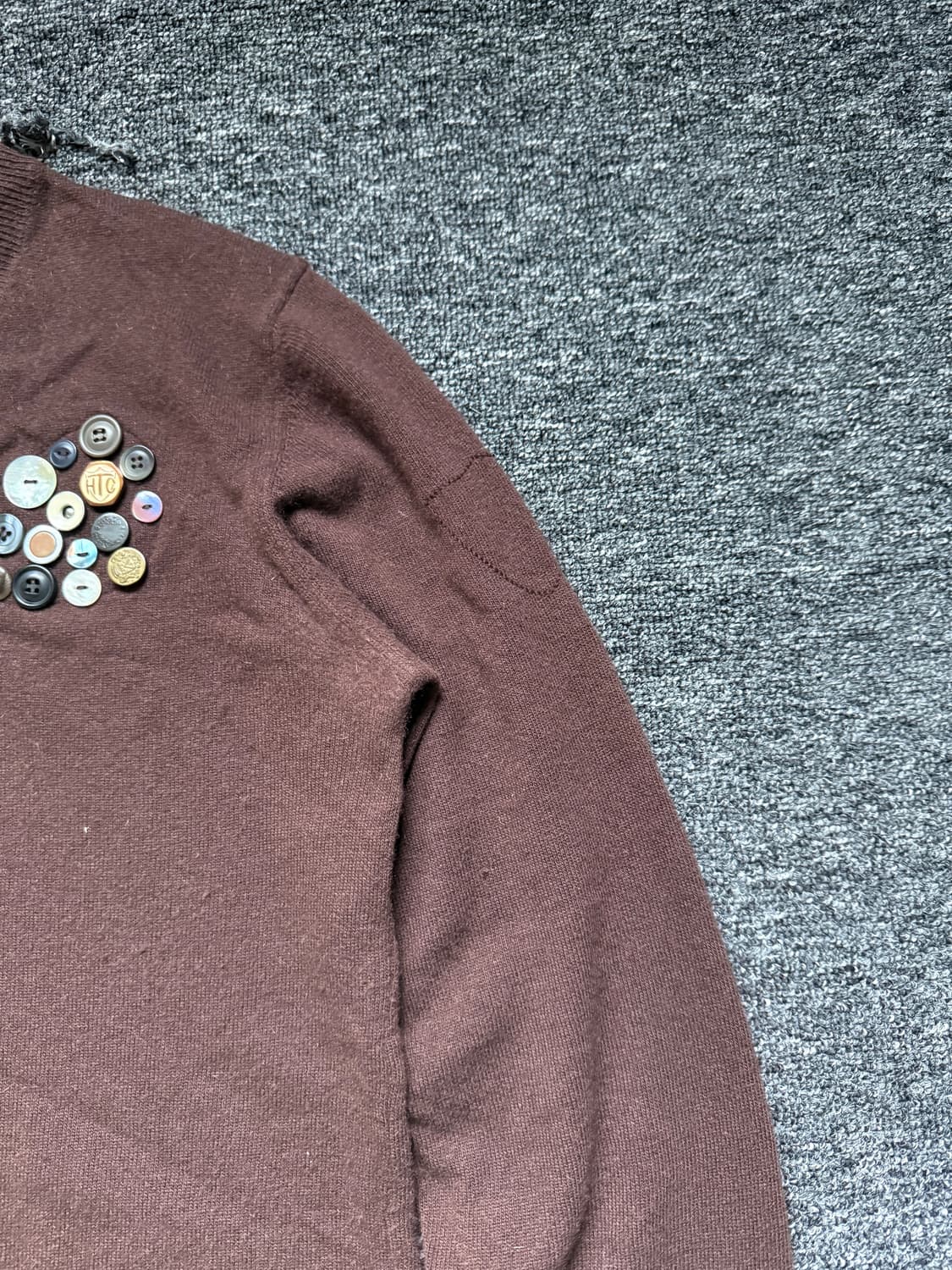 VTG 단추 브이넥 니트 상품이미지7