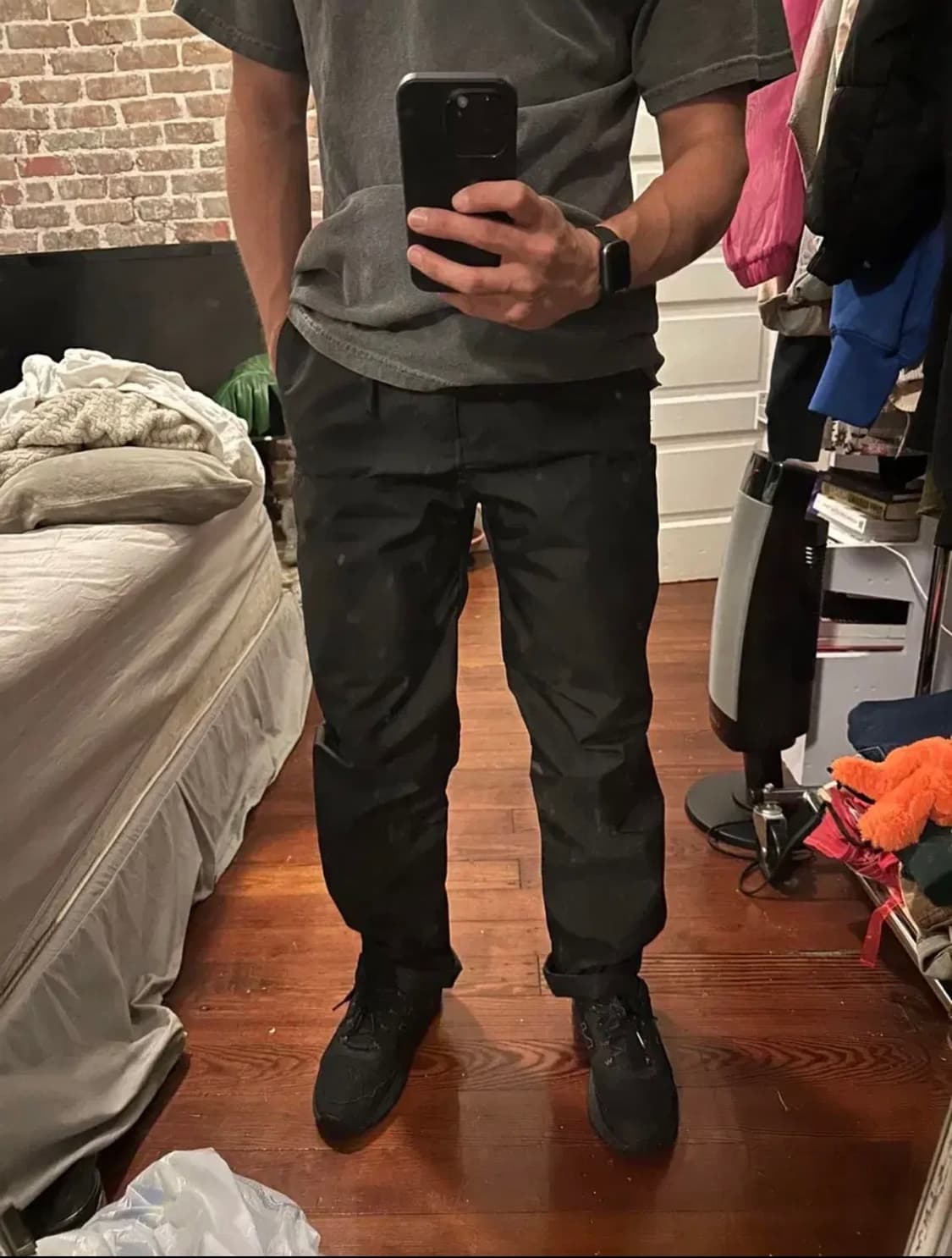 [34] 이지 갭 코듀라 팬츠 블랙 상품이미지3