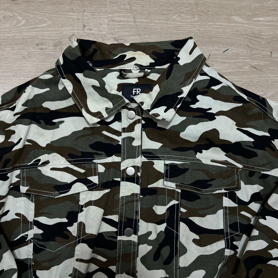 FR 영스타일 밀리터리 카모플라쥬 트러커 자켓 [카모] M/95 상품이미지2