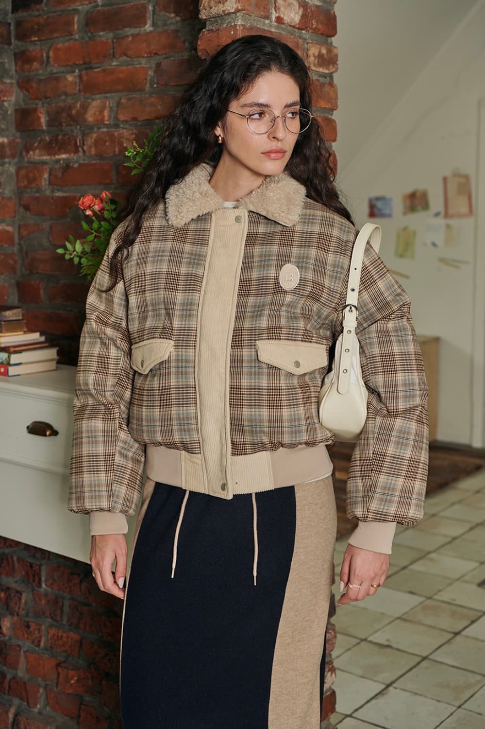 비터셀즈 위티 푸퍼 자켓 - 블루 체크 상품이미지3