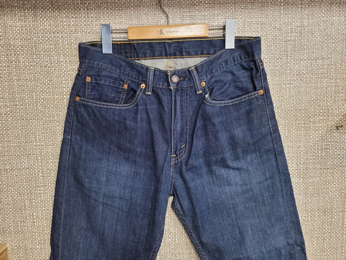 33인치 리바이스 505 진청 청바지 아메카지 빈티지 상품이미지2