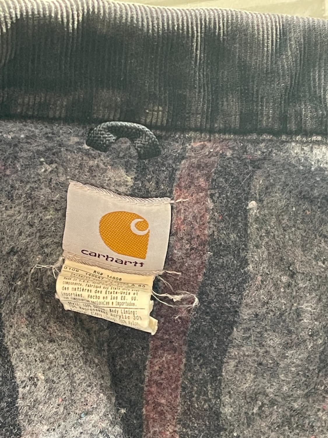 칼하트 J01 디트로이트 커스텀 자켓 블랙 상품이미지5