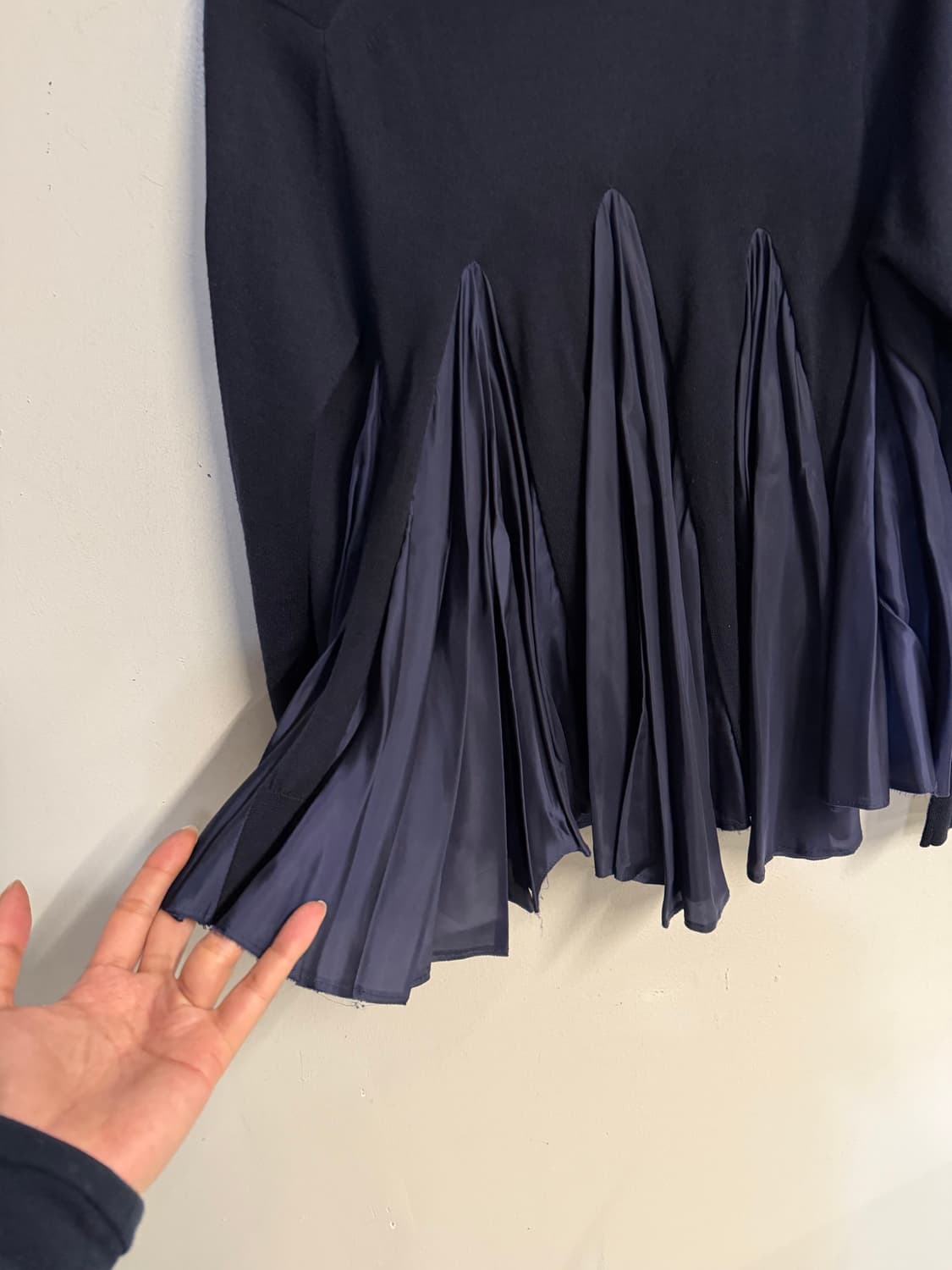 SACAI LUCK 12aw cardigan navy 상품이미지5