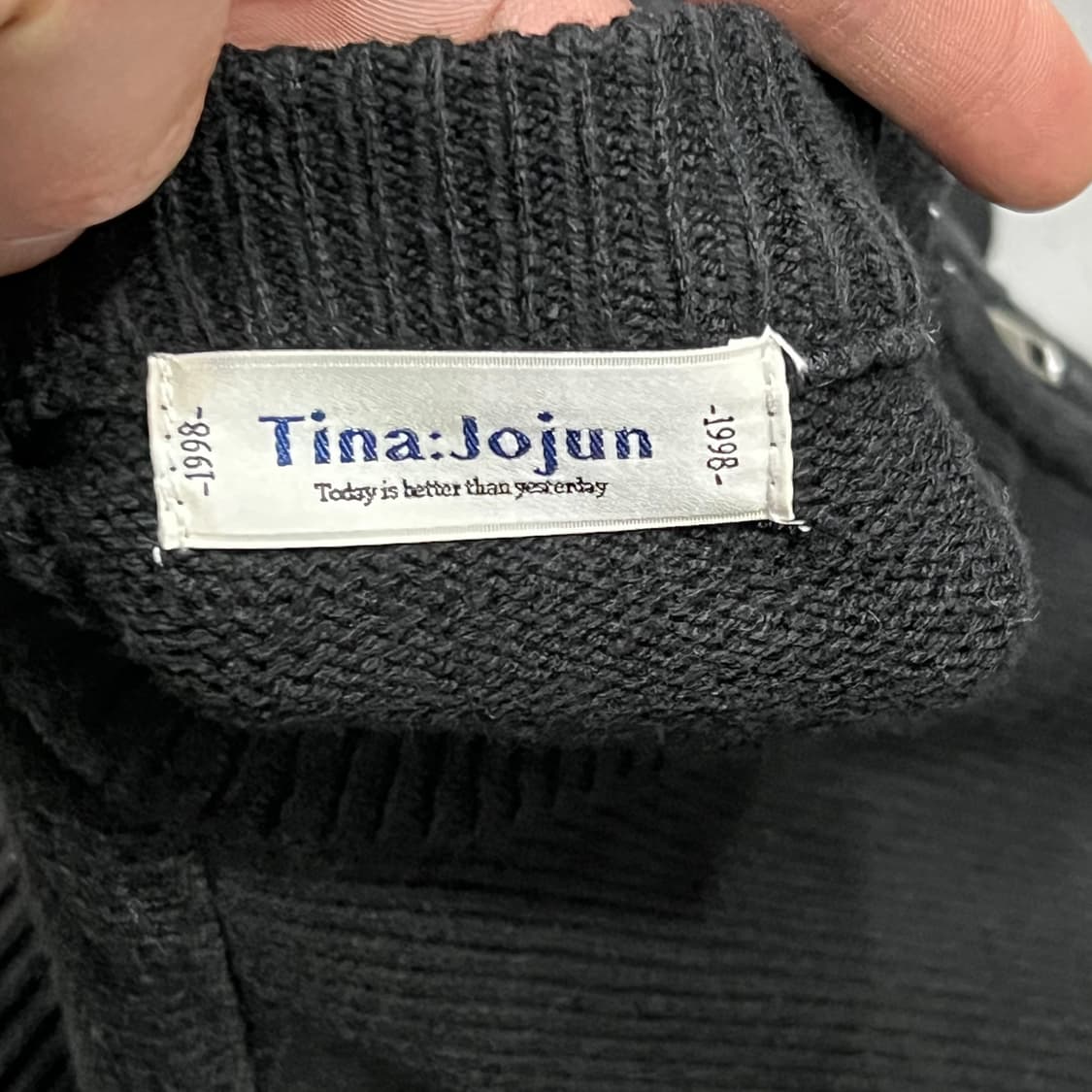  Tina:Jojun 포켓 니트 집업 y15112 상품이미지6