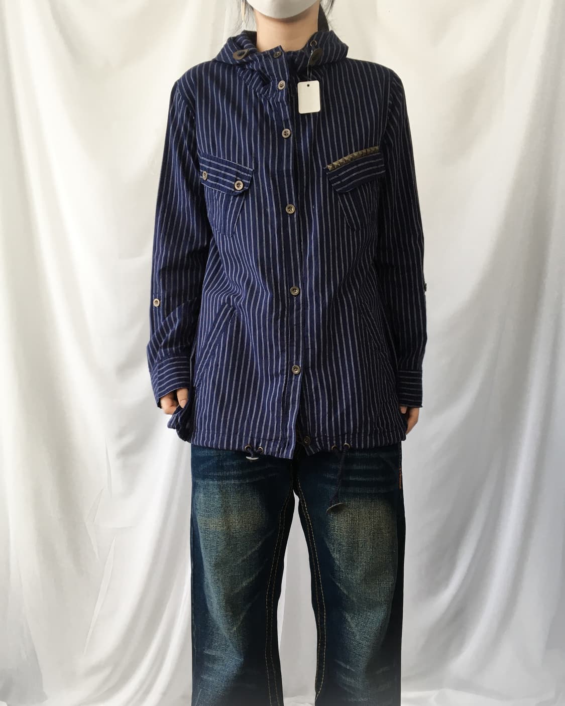 Stripe pattern hood jacket 상품이미지7