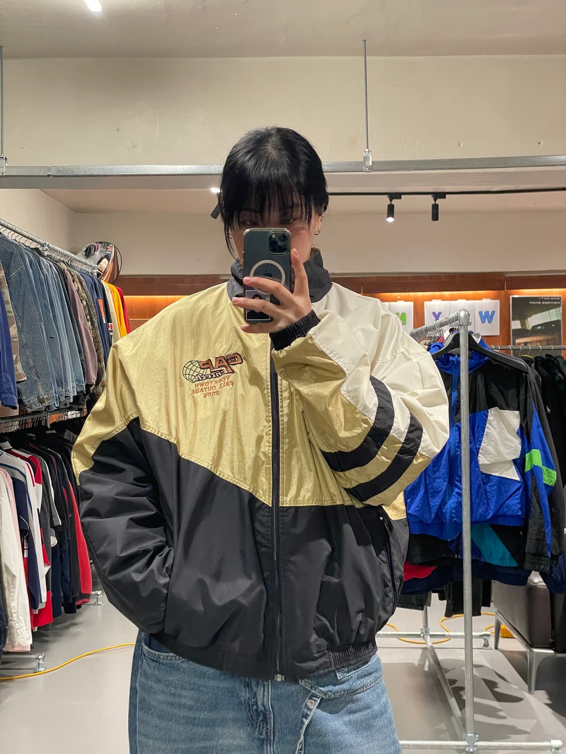 90s 빈티지 올드스쿨 바람막이 상품이미지1