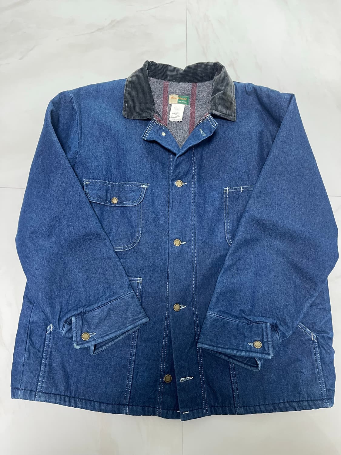 [XL/105] 웨어가드(WearGuard) 블랭킷 안감 데님 초어자켓 상품이미지1