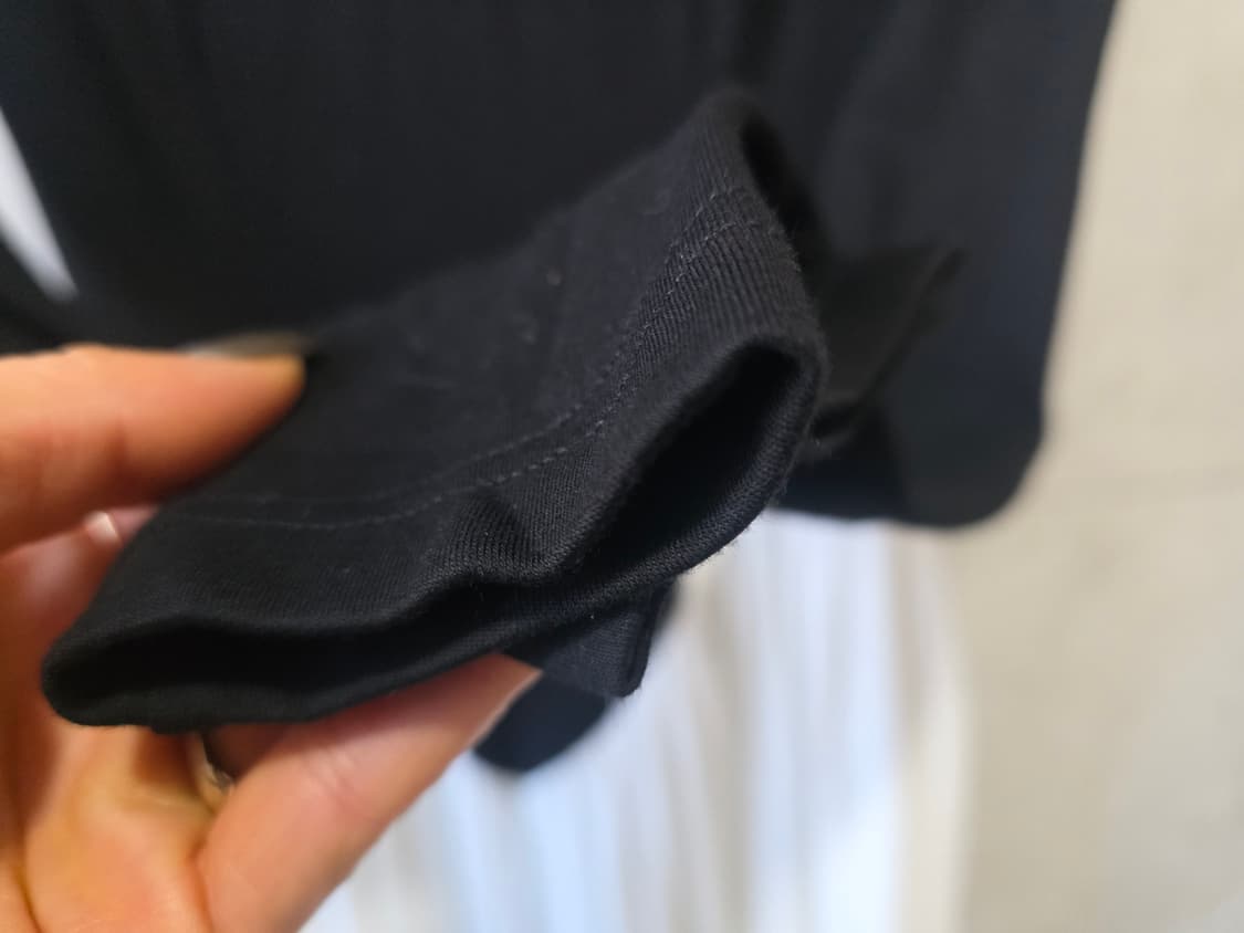 블랙&화이트 롱 드레스 상품이미지3