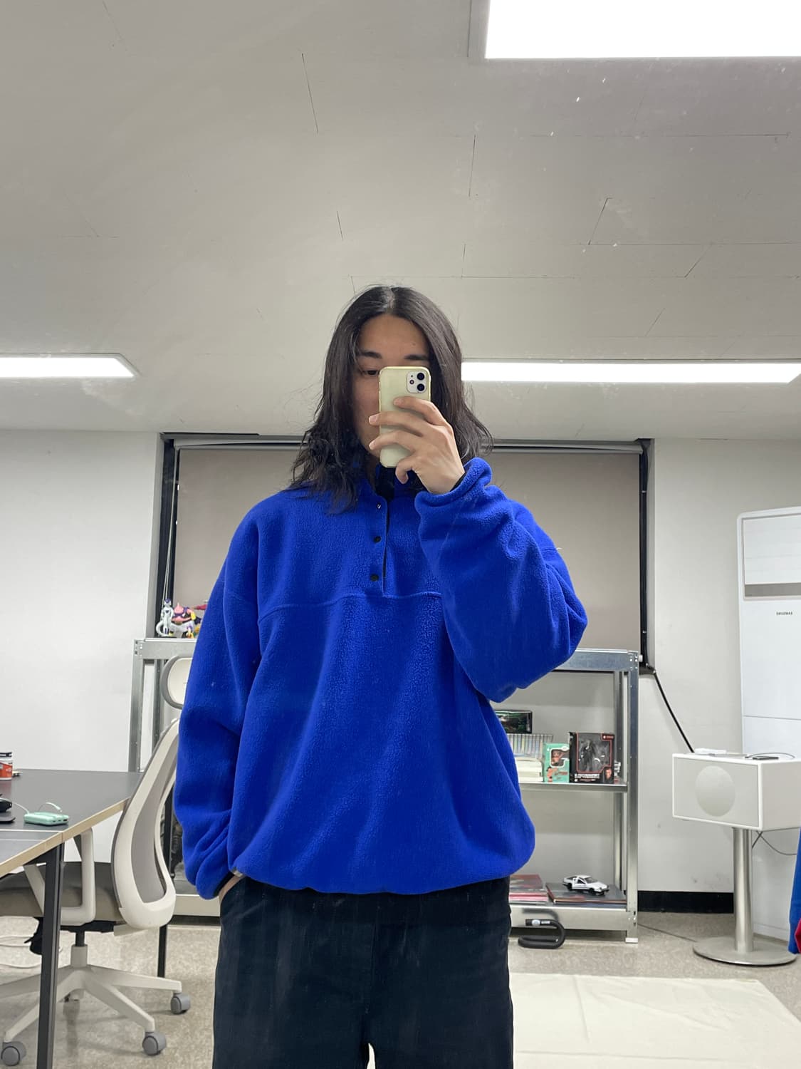 [XL]90s Russell러셀made USA 후리스 풀오버 플리스신칠라 상품이미지7