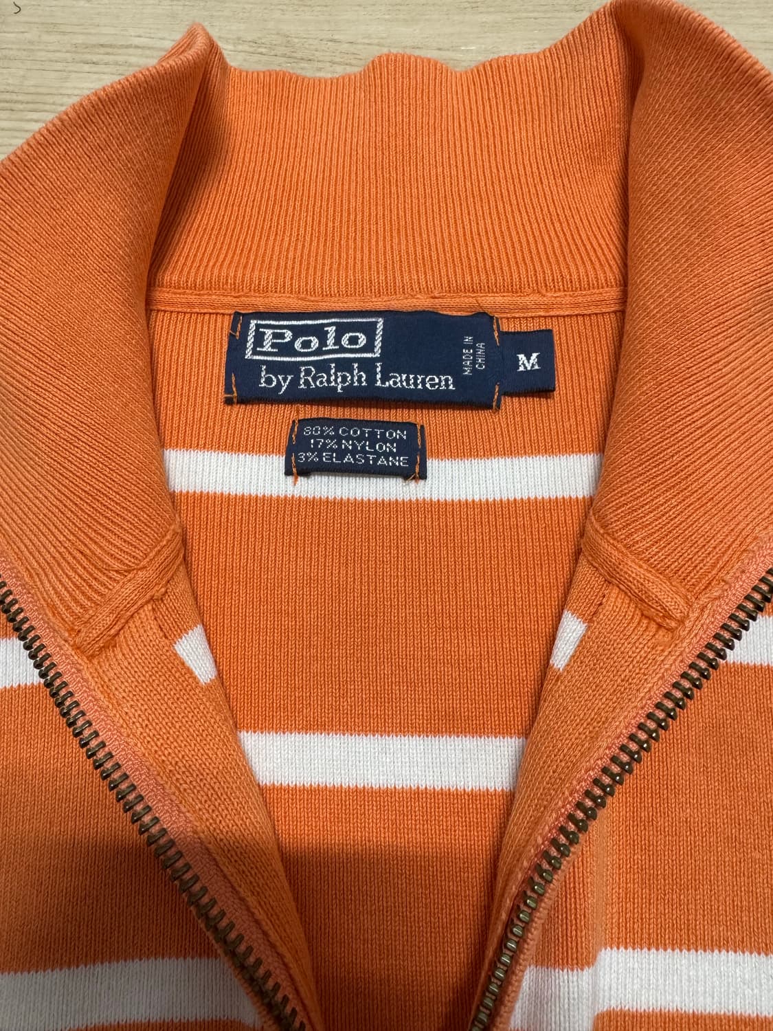 폴로 랄프로렌 스트라이프 반집업 니트  상품이미지3