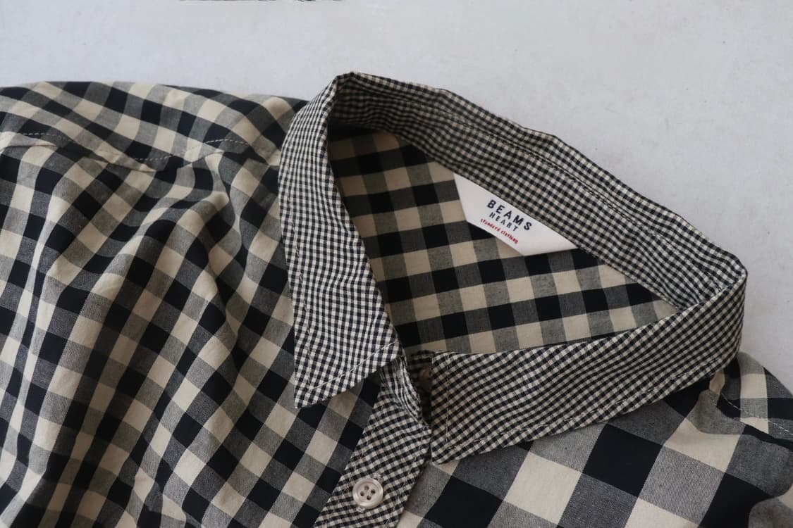 [Beams Heart] Gingham Check Shirt 상품이미지10