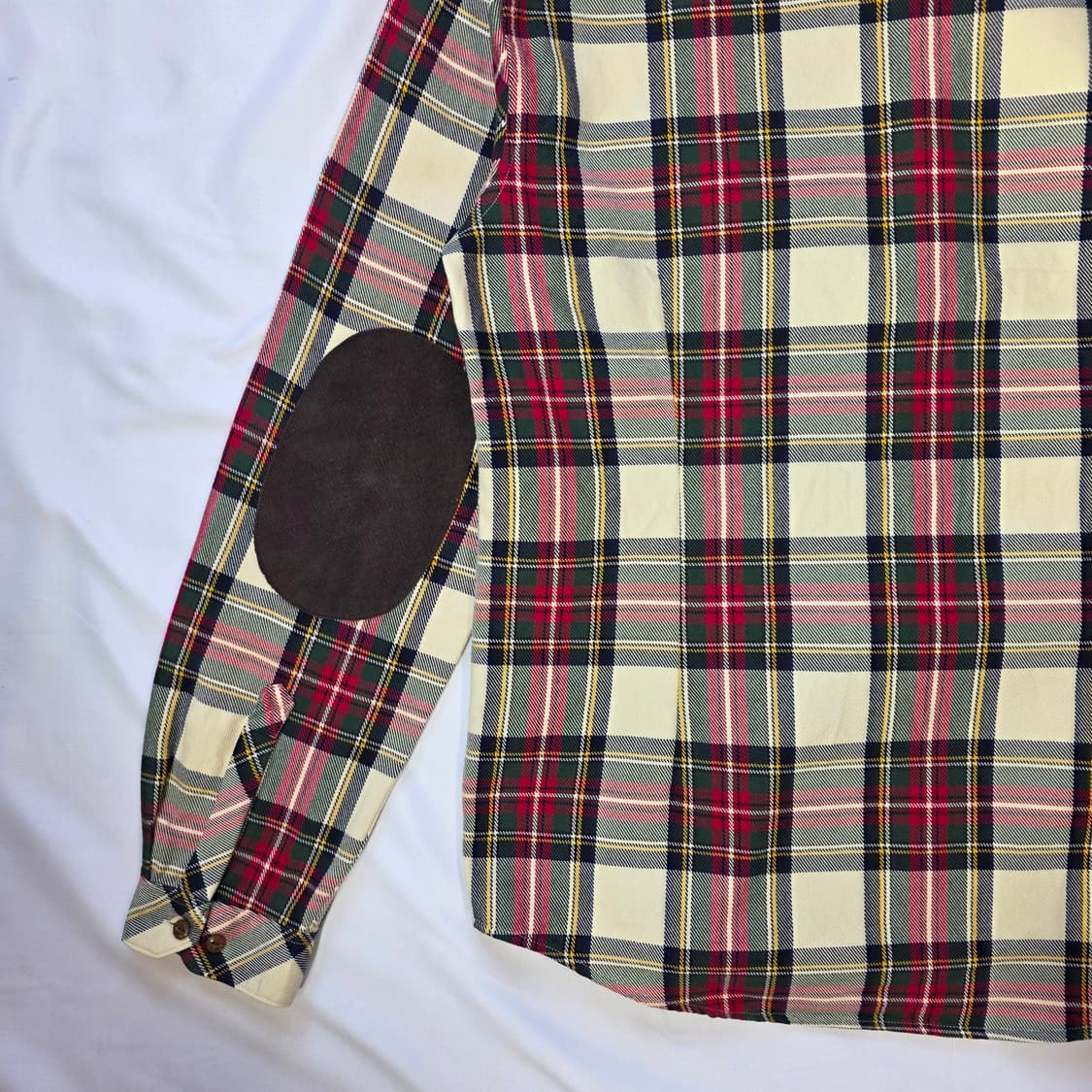 [L]Barbour 바버 엘보우 패치 체크 남방 셔츠 상품이미지9