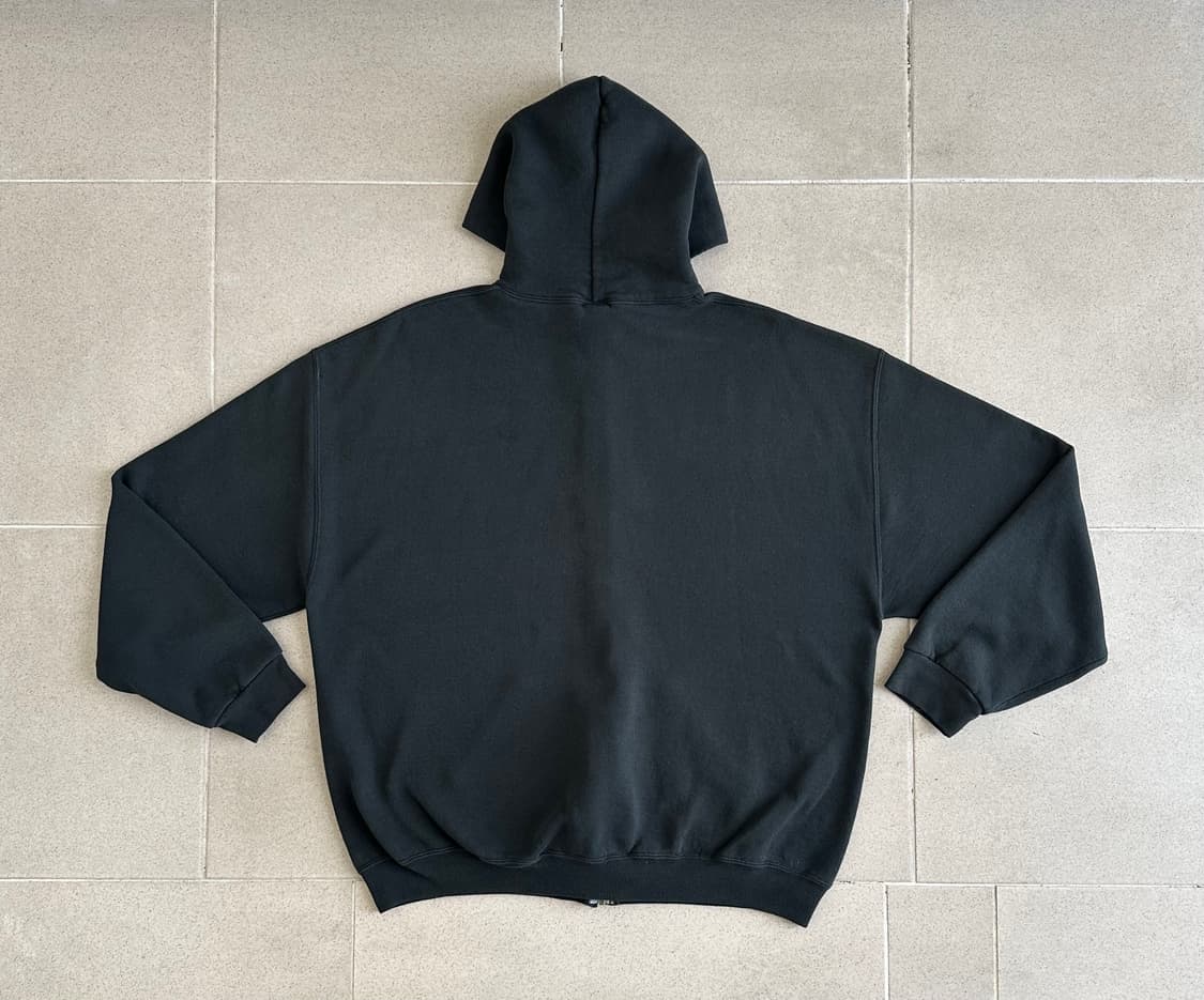 90s 빈티지 러셀 후드집업 블랙 XL 상품이미지2