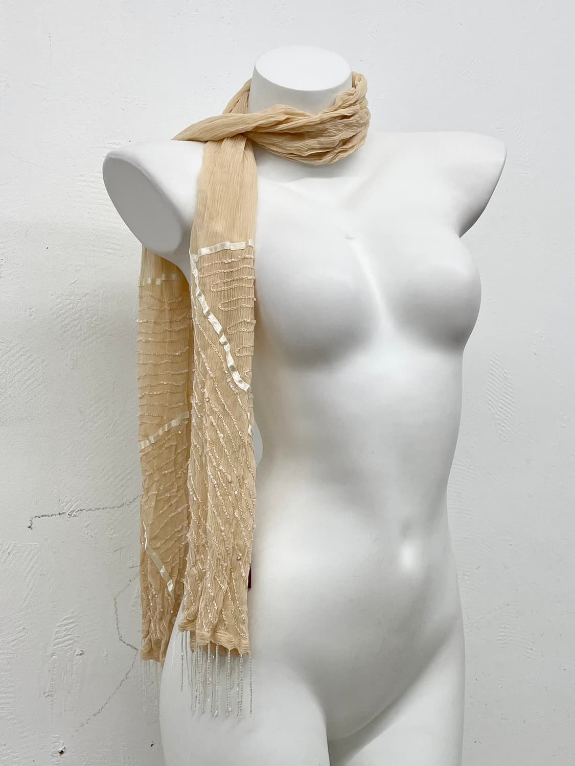 페어리 실크 비즈 수술 머플러  상품이미지3