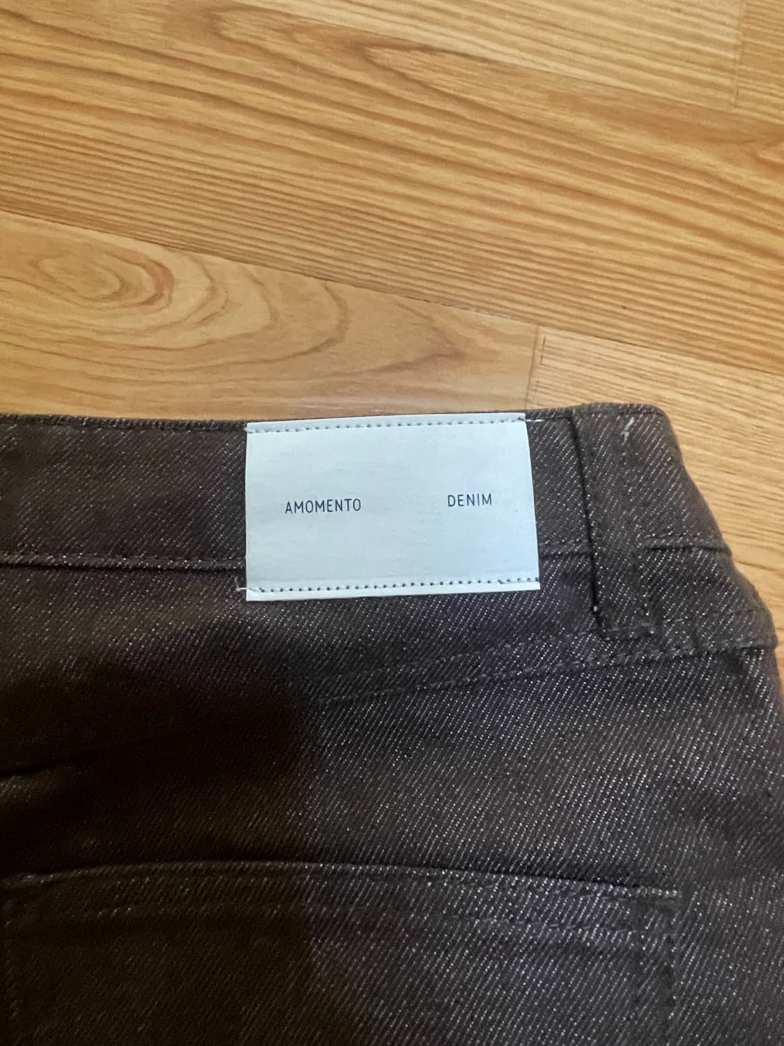 [M] 아모멘토 브라운 데님 팬츠 상품이미지5