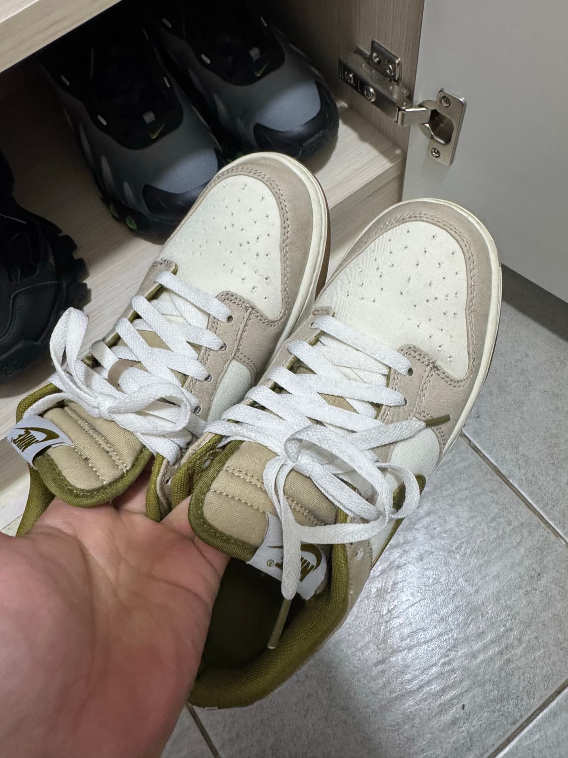 나이키 덩크로우 베이지올리브 260 상품이미지2