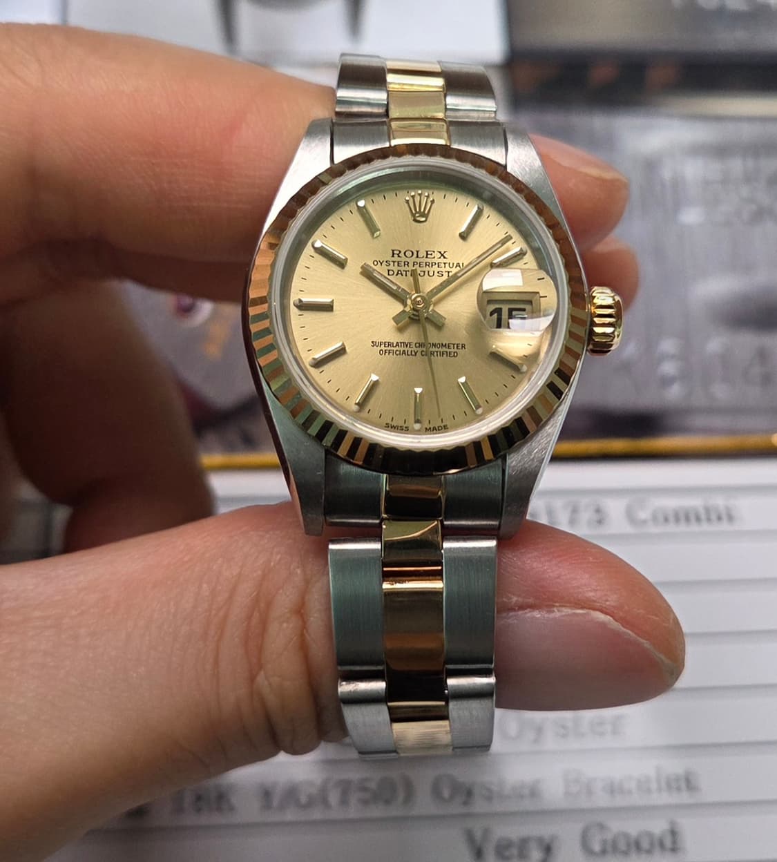롤렉스 데이저스트 79173 18k콤비 샴골판 오이스터브슬 여성용 (감정 상품이미지3