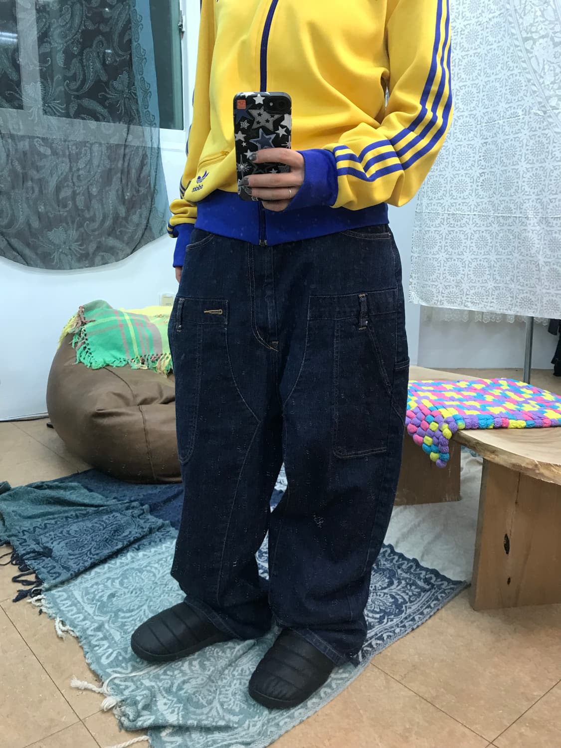 cabane de zucca 더블 진청 데님팬츠 상품이미지1