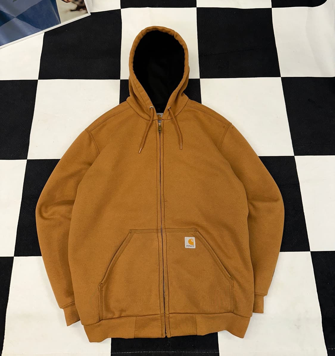 칼하트 레인디펜더 샌드컬러 후드 풀집업 M 상품이미지1