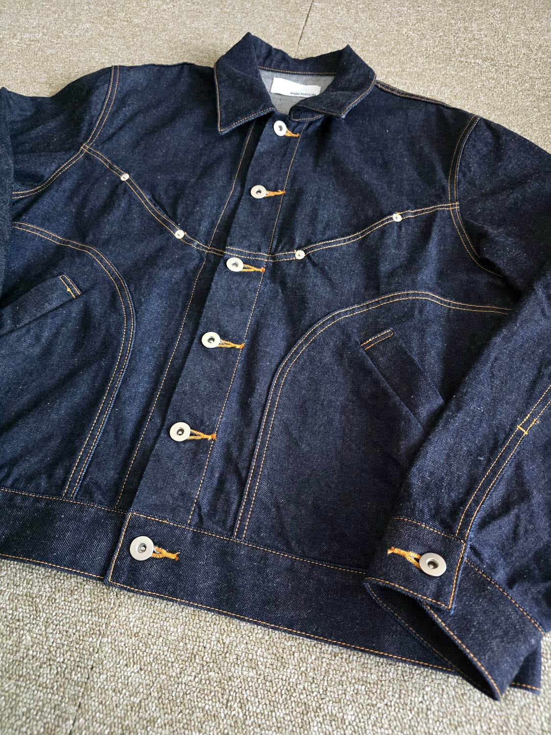 [닥터파파] SAGE NATION 세이지네이션 데님자켓 M 미사용  상품이미지7