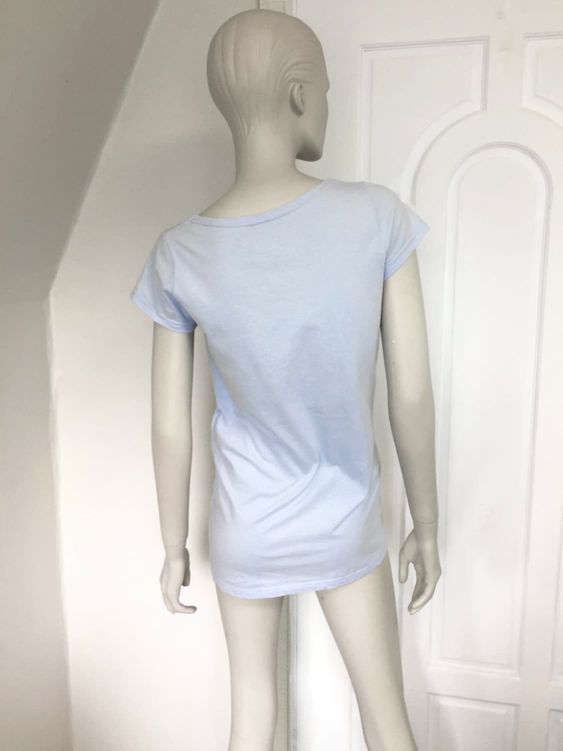 Big Skull Blue Graphic Long Tee 상품이미지4