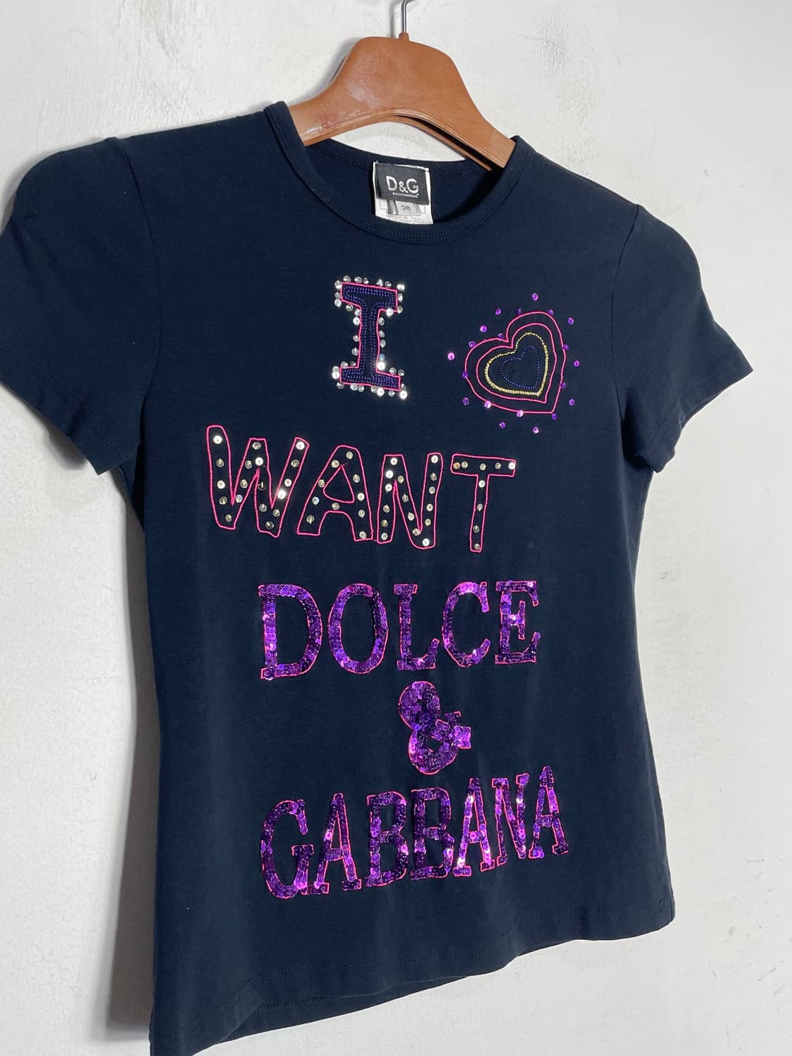돌체앤가바나 D&G 아카이브 반팔 티셔츠 블랙 상품이미지2