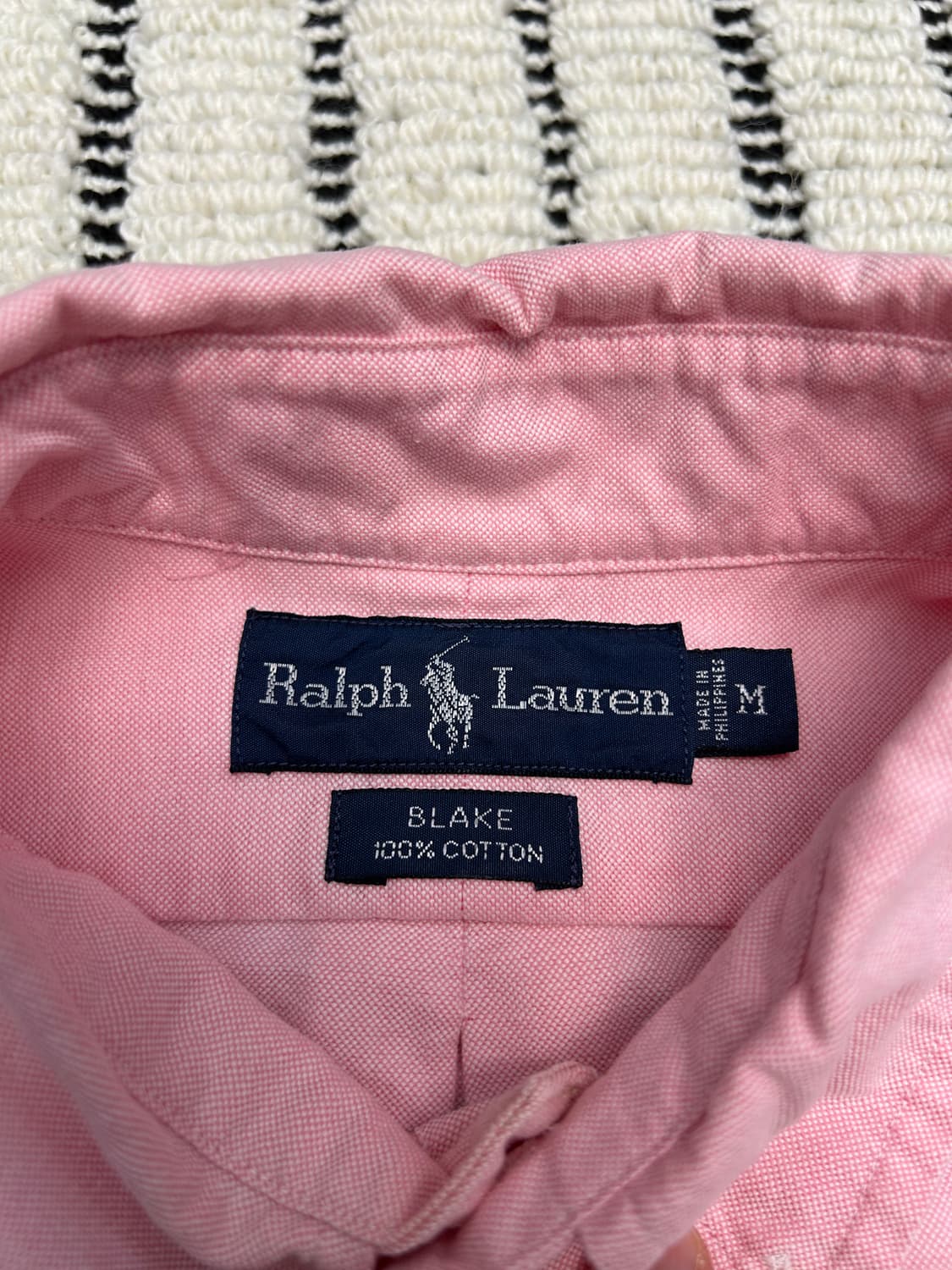 폴로(Polo)랄프로렌 핑크 옥스포드 셔츠 상품이미지3