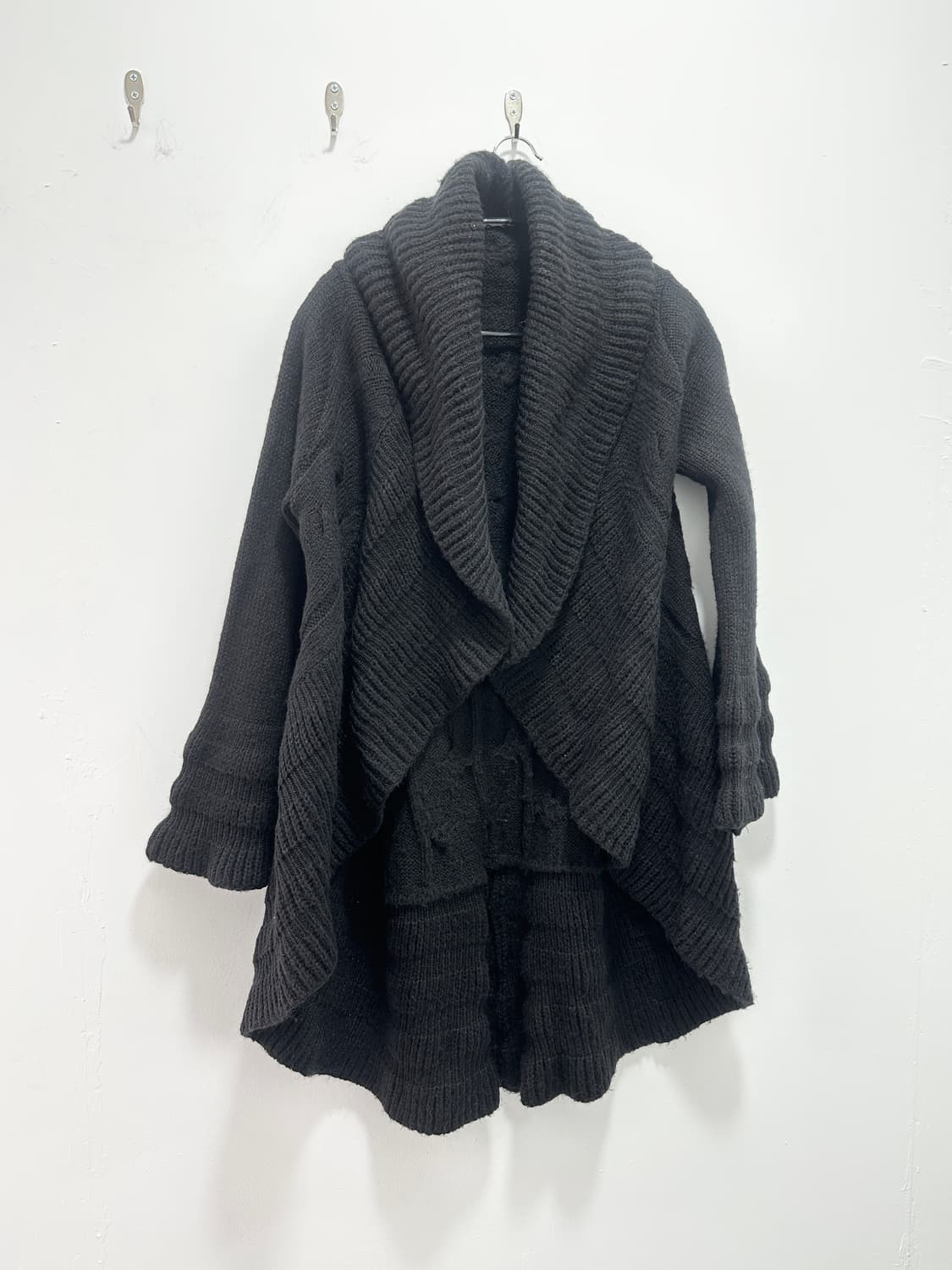 Black fairy grunge flare sleeves drape  상품이미지6