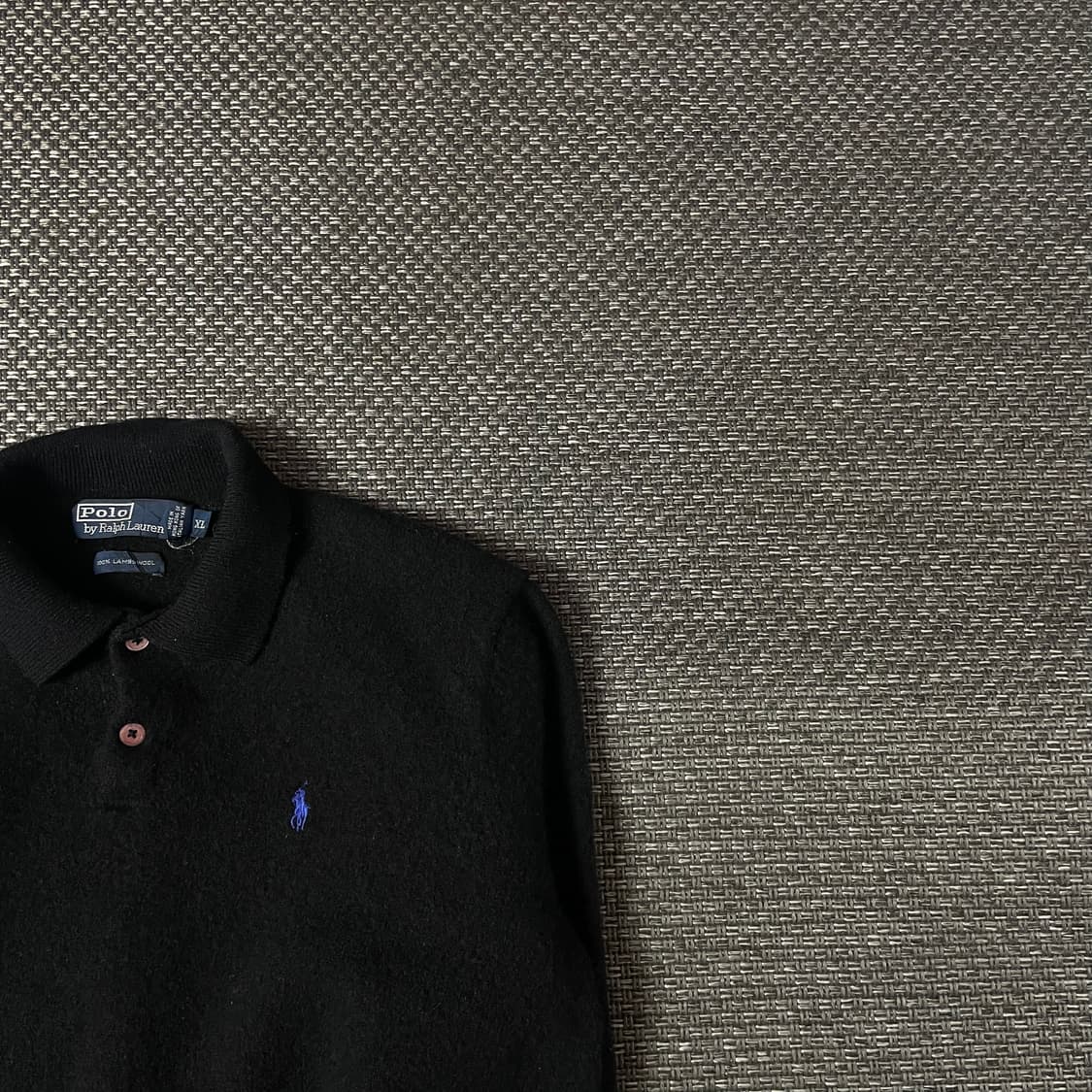 폴로랄프로렌 블루포니 블랙 울100 카라 긴팔 니트 XL 상품이미지3
