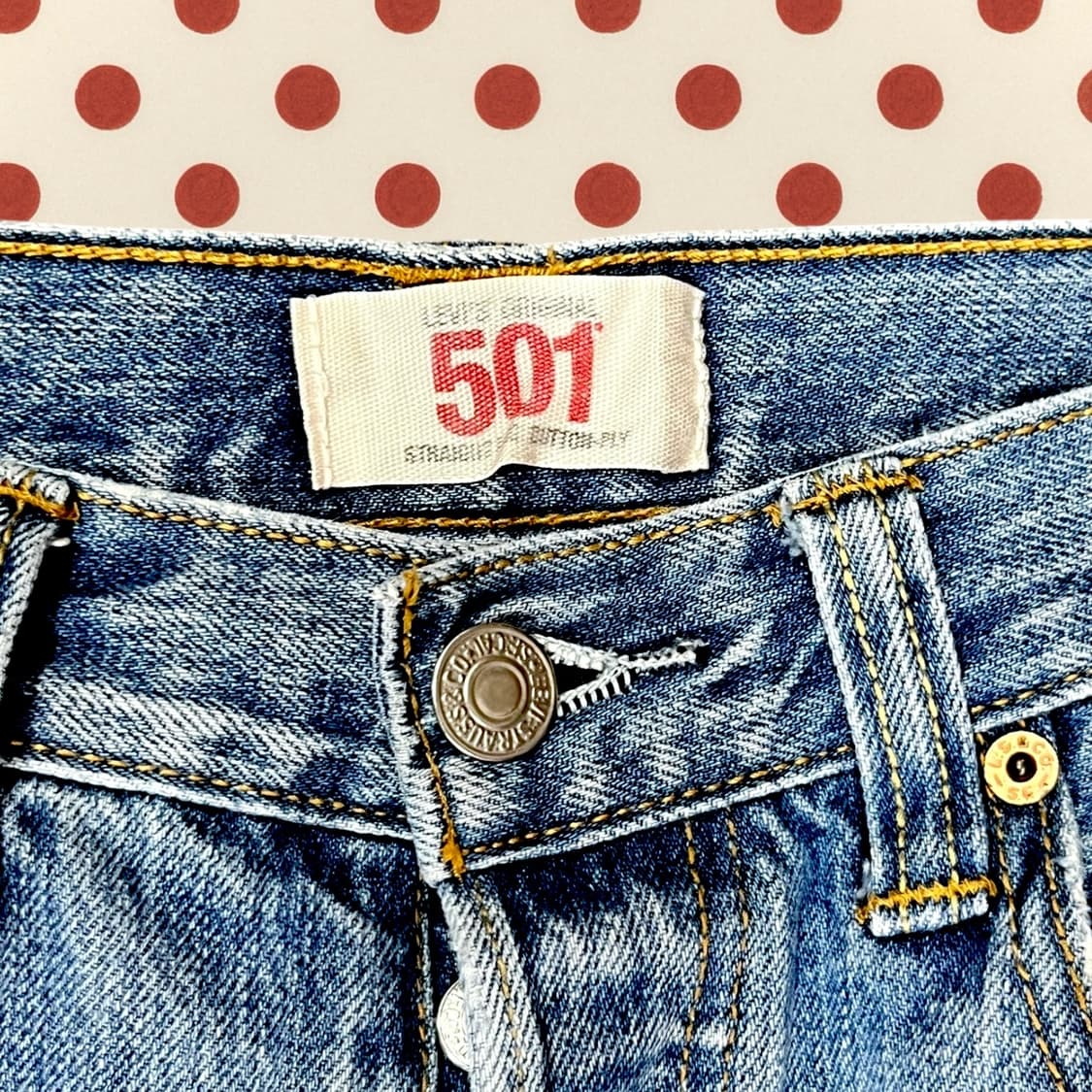 리바이스 501 연청 데님 팬츠 (33) 상품이미지3