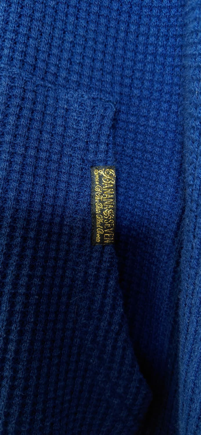 [L] Banana Seven 빅로고 와플 후드티 - 네이비 상품이미지10