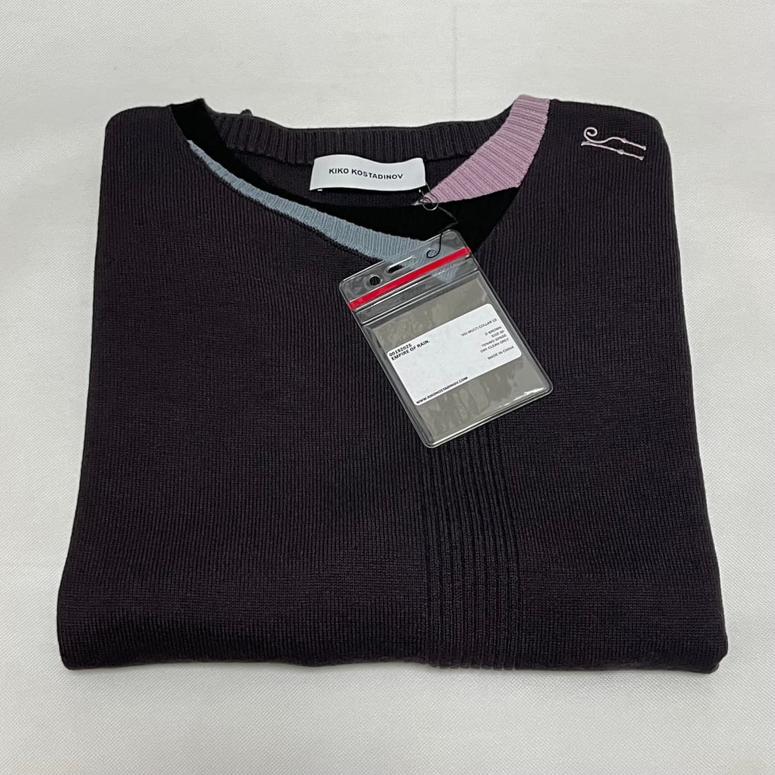 [50]키코 코스타디노브 25fw VIG 멀티 카라 니트/다크 브라운 상품이미지4