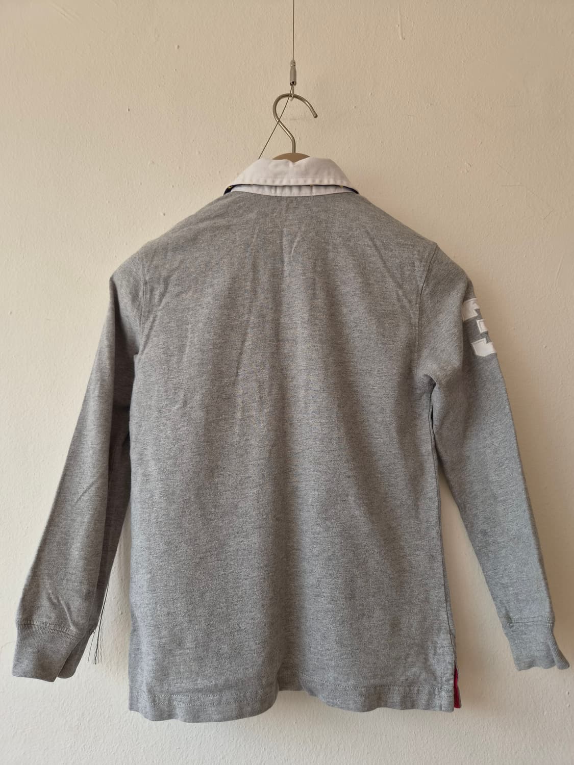 폴로랄프로렌 키즈 그레이 PK카라긴팔티셔츠 7T사이즈 상품이미지3