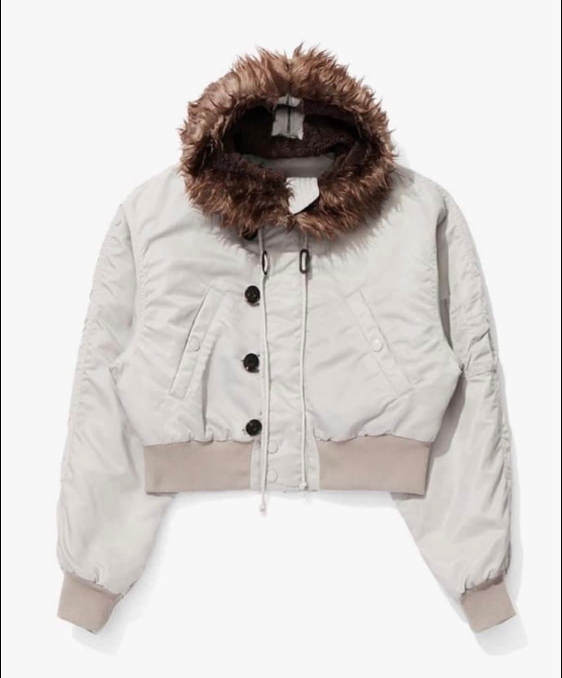 오픈yy 와이와이 fauxfur zipper hood ma1 패딩 1 상품이미지1