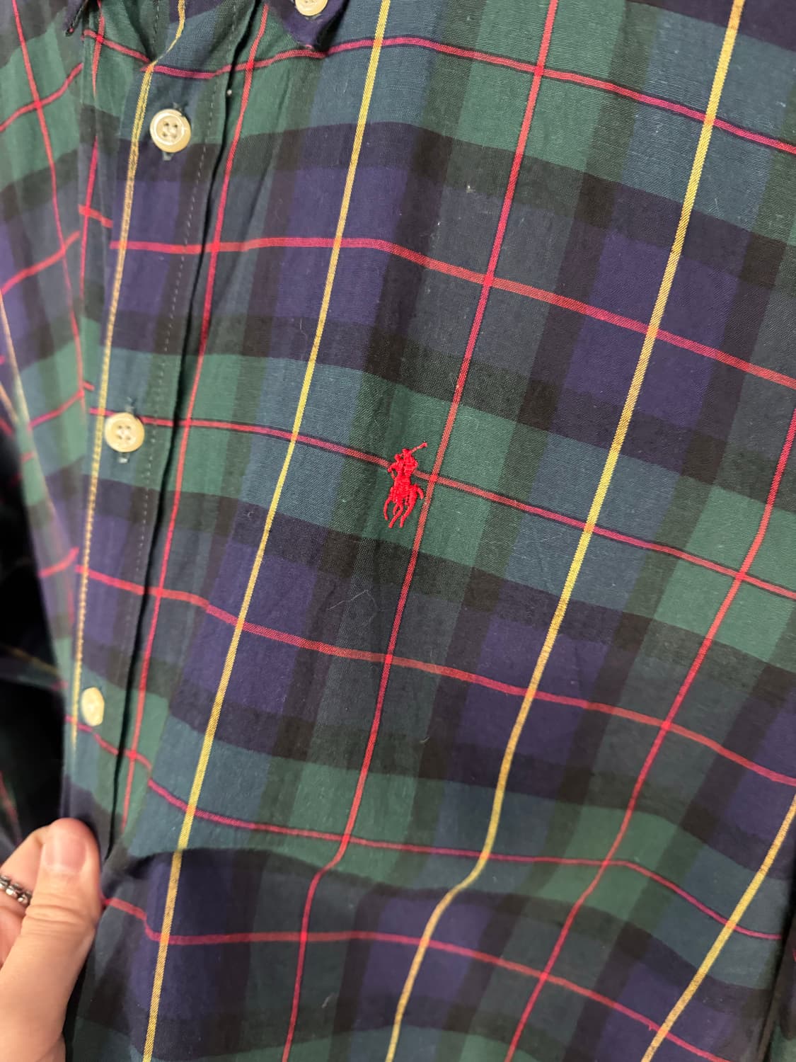 폴로랄프로렌 블랙워치 타탄체크 셔츠  상품이미지3