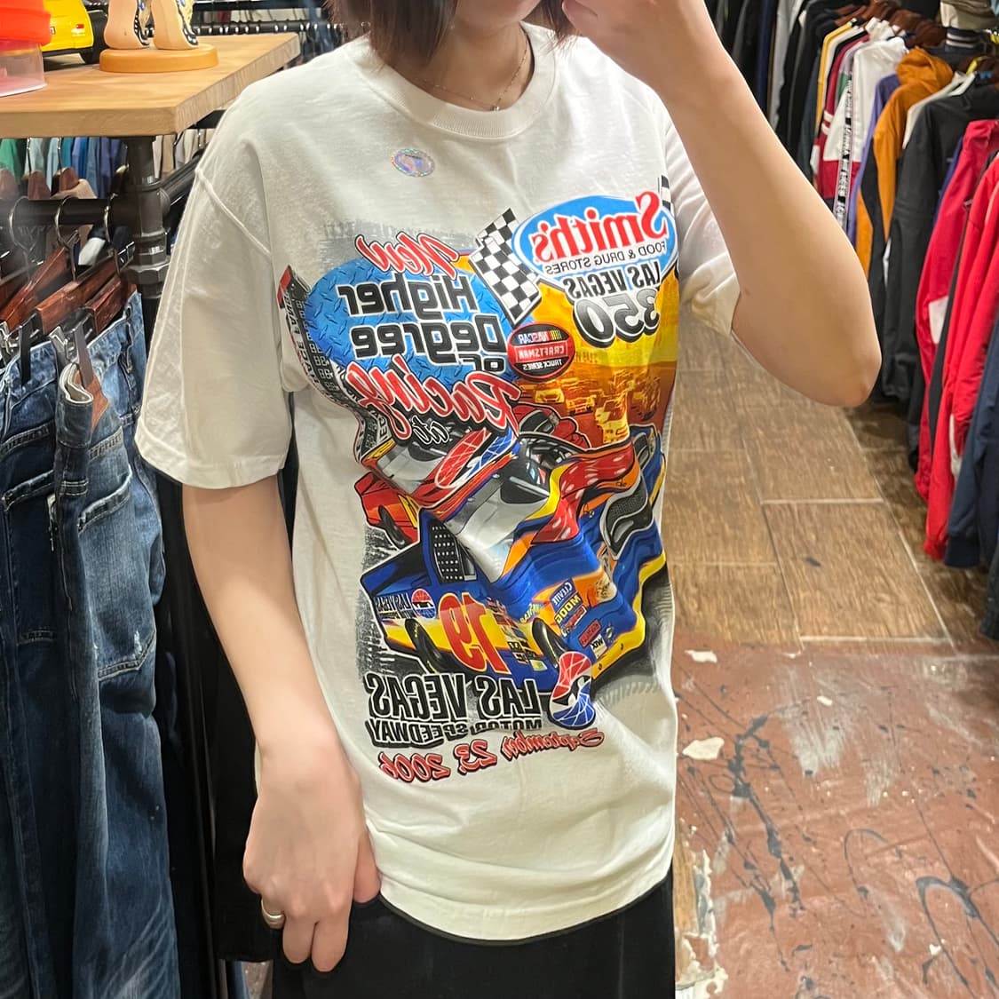 [HI] 빈티지 반팔 티셔츠 화이트 상품이미지3