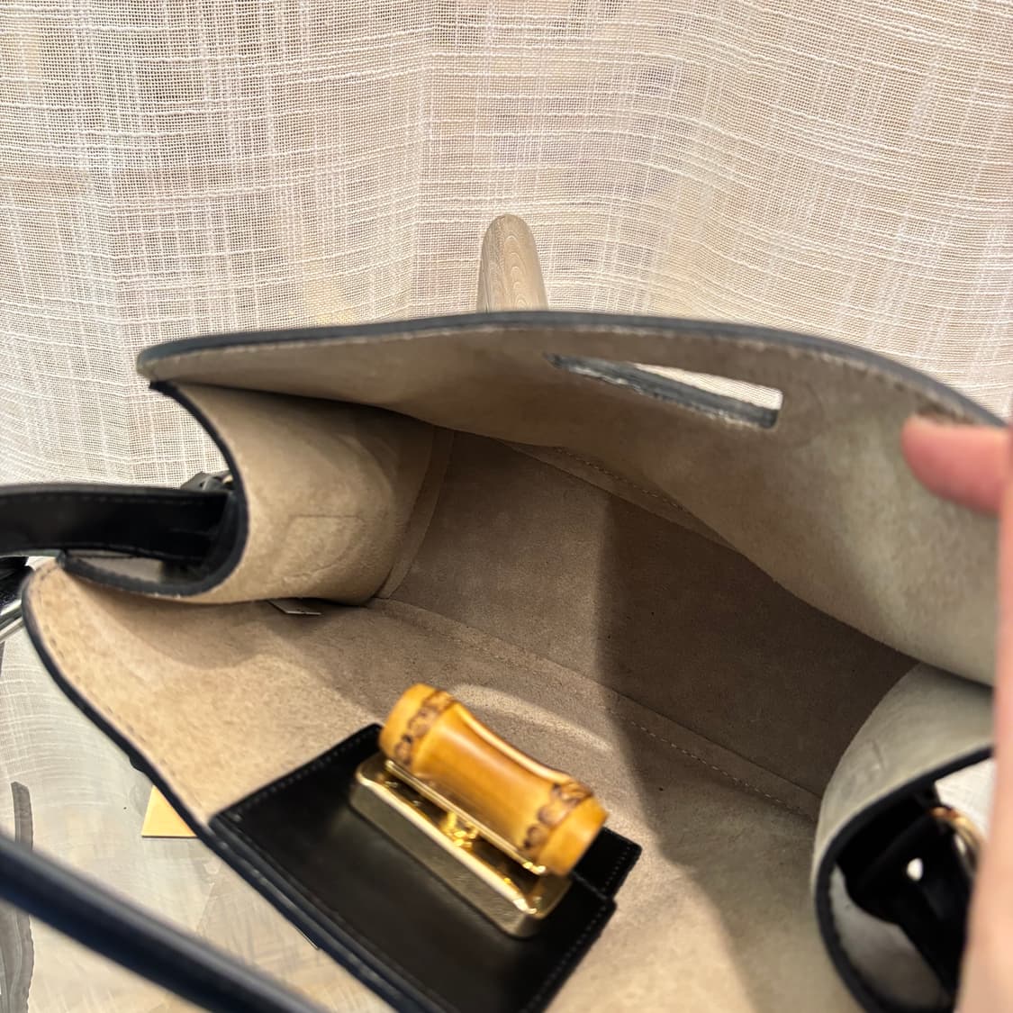 정품 뀌흐앤로즈 뱀부 미니백     상품이미지9