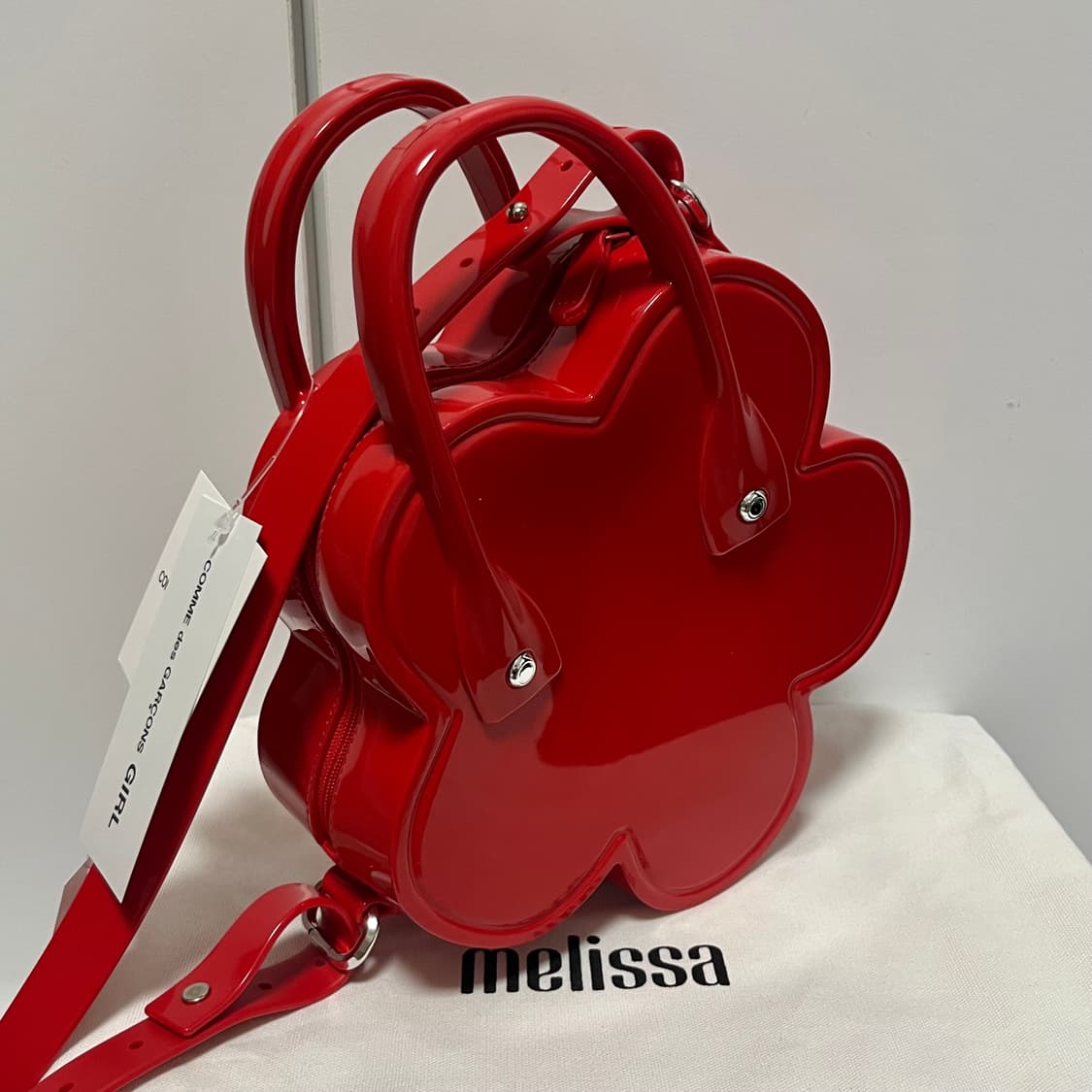 꼼데가르송 걸 x 멜리사 25fw 플라워백/레드 상품이미지3