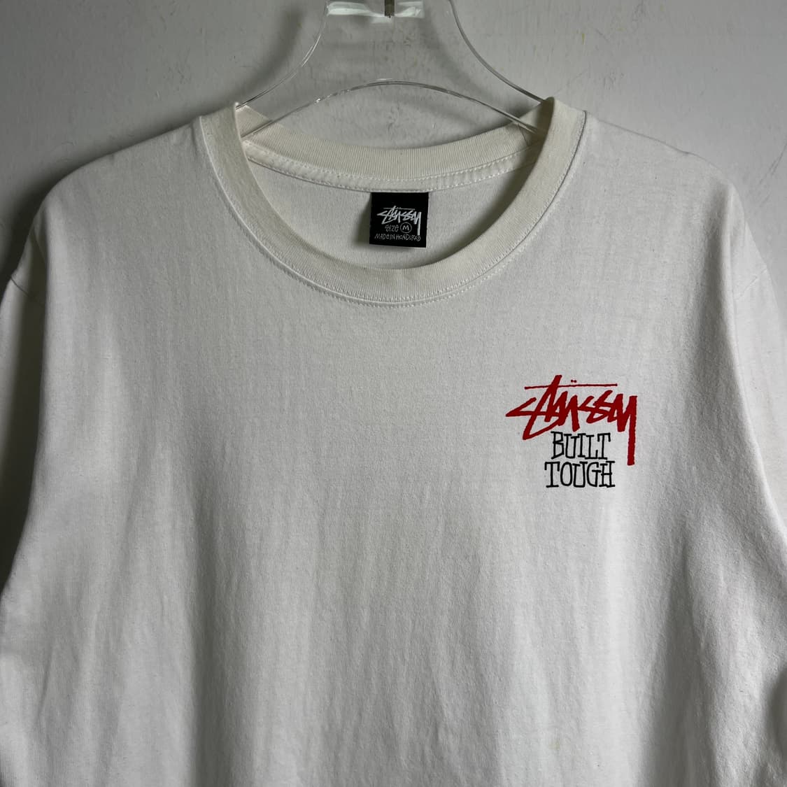 stussy 스투시 화이트 빌트 터프 반팔 티셔츠 M 상품이미지4