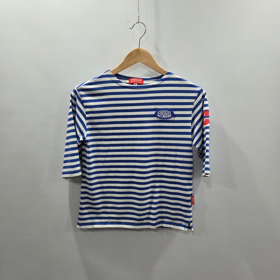 아이스비스킷 키즈 스트라이프 반팔티 145 상품이미지1